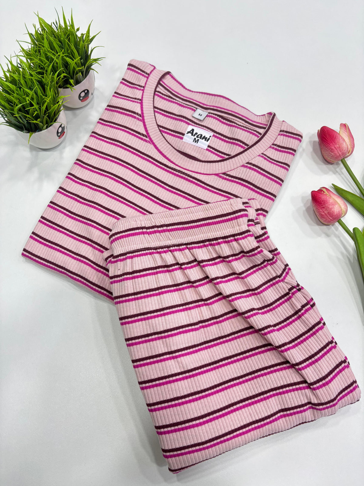 SS9670 Women’s knitted cotton Night Suit