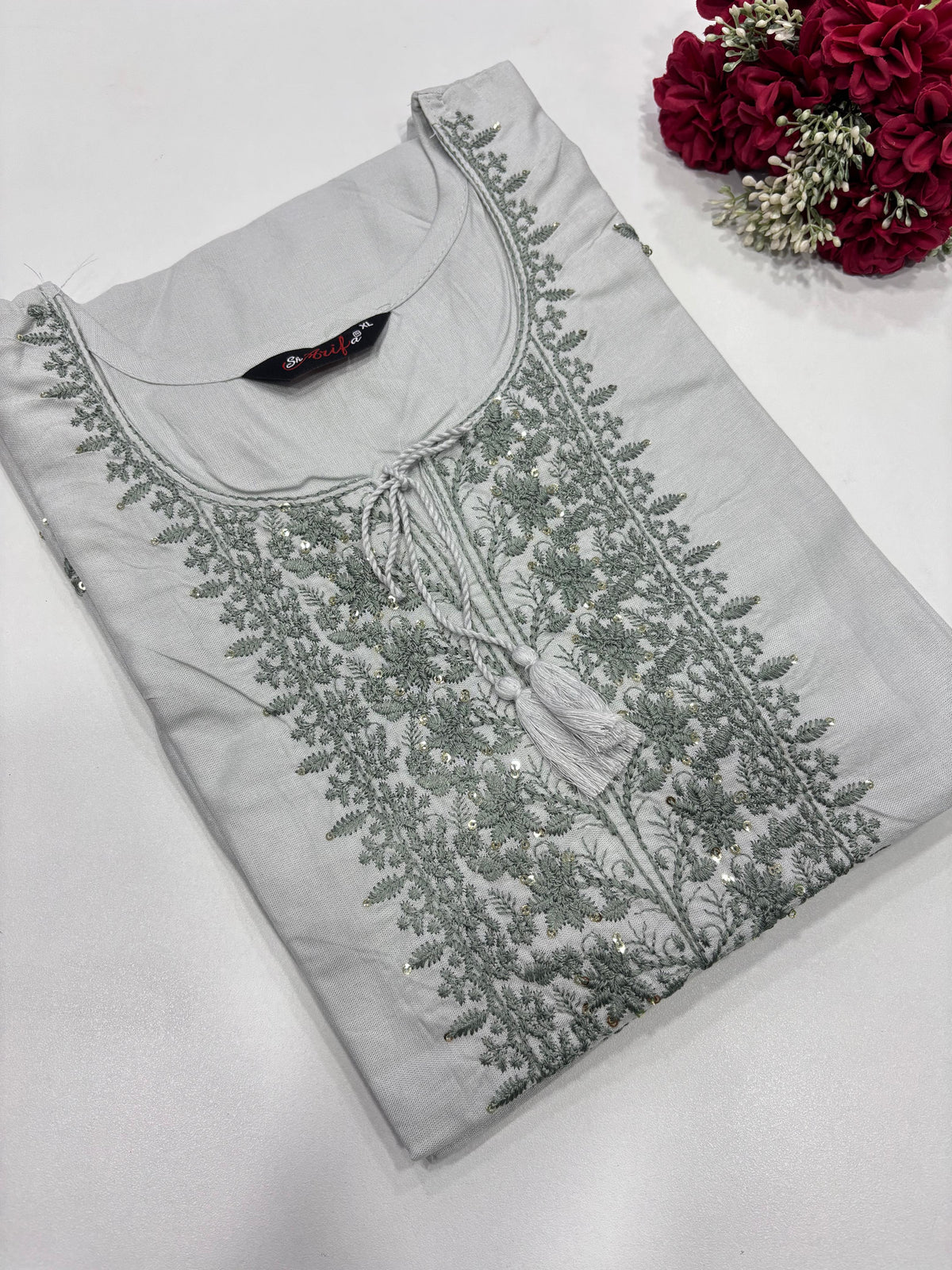 SS9338 Elegant Office Wear Rayon Kurti