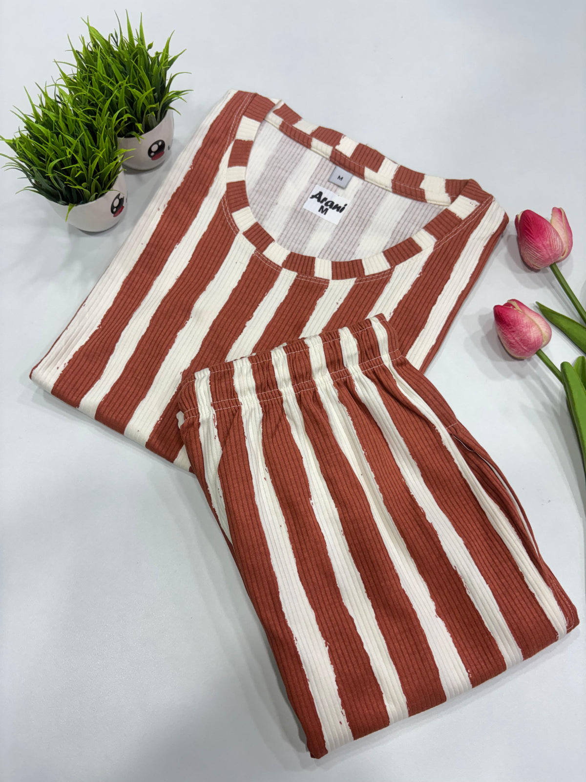 SS9667 Women’s knitted cotton Night Suit