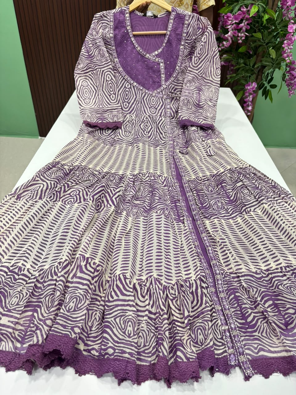 SS6573 Layered Angrakha Style Gown
