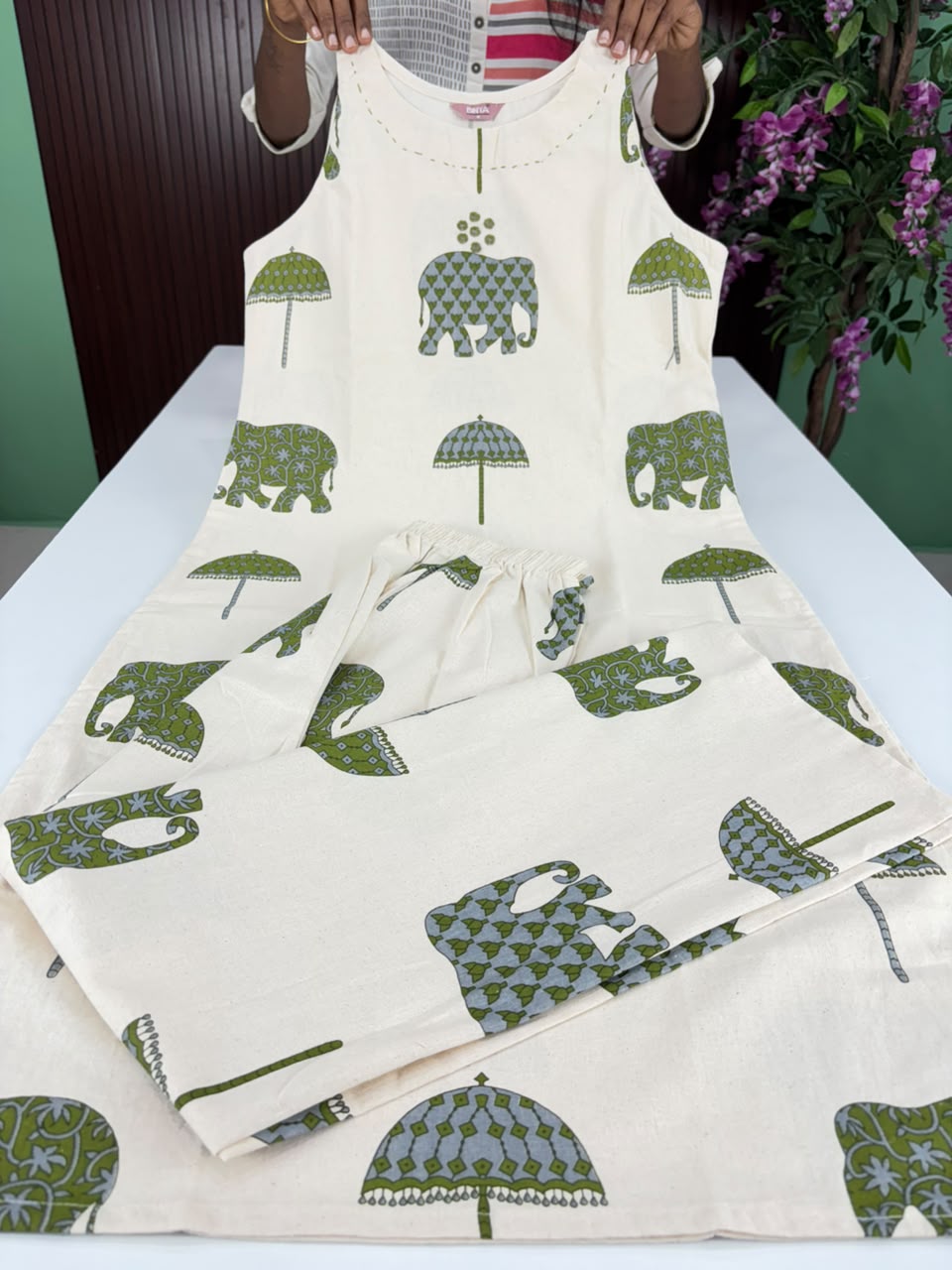 SS7180 Khadi Cotton Co-ord Set