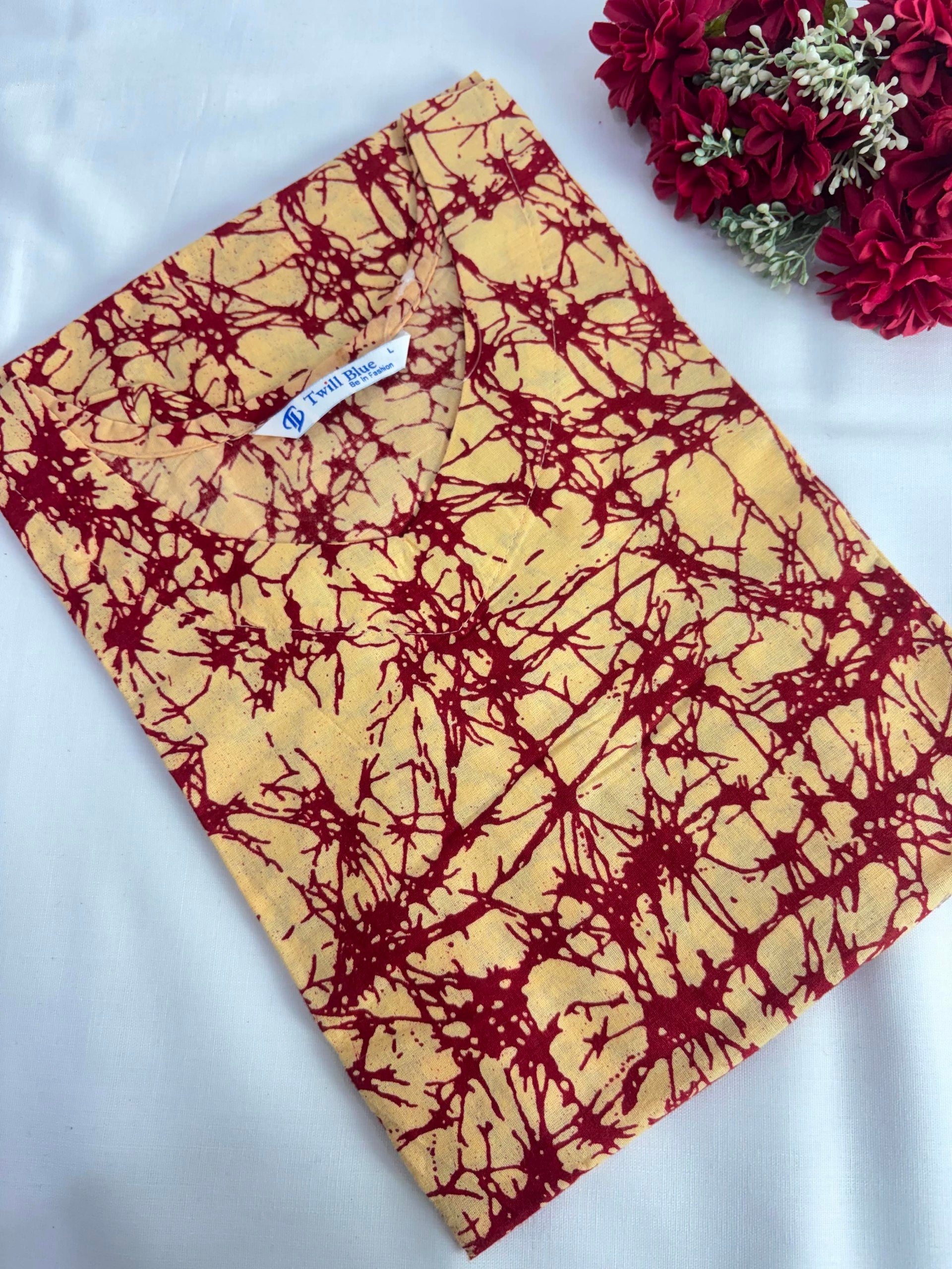 Kalamkari printed cotton kurti