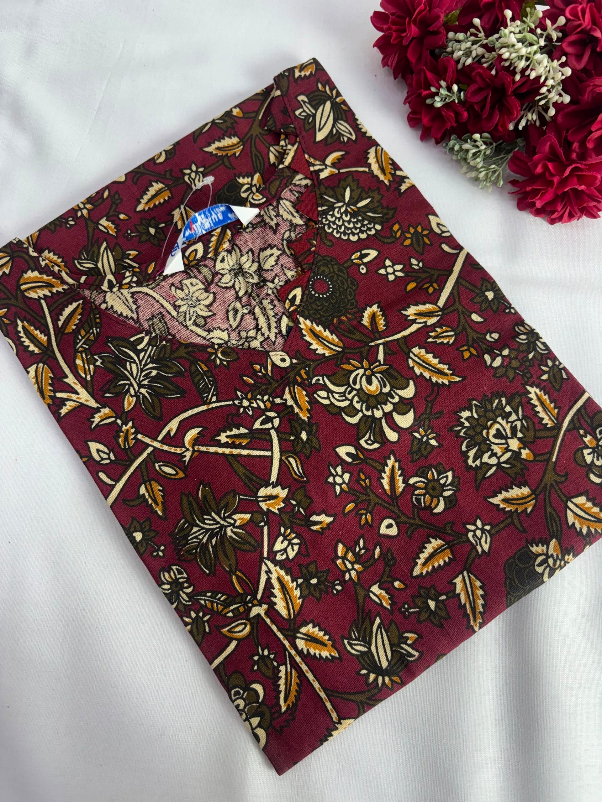 Kalamkari printed cotton kurti