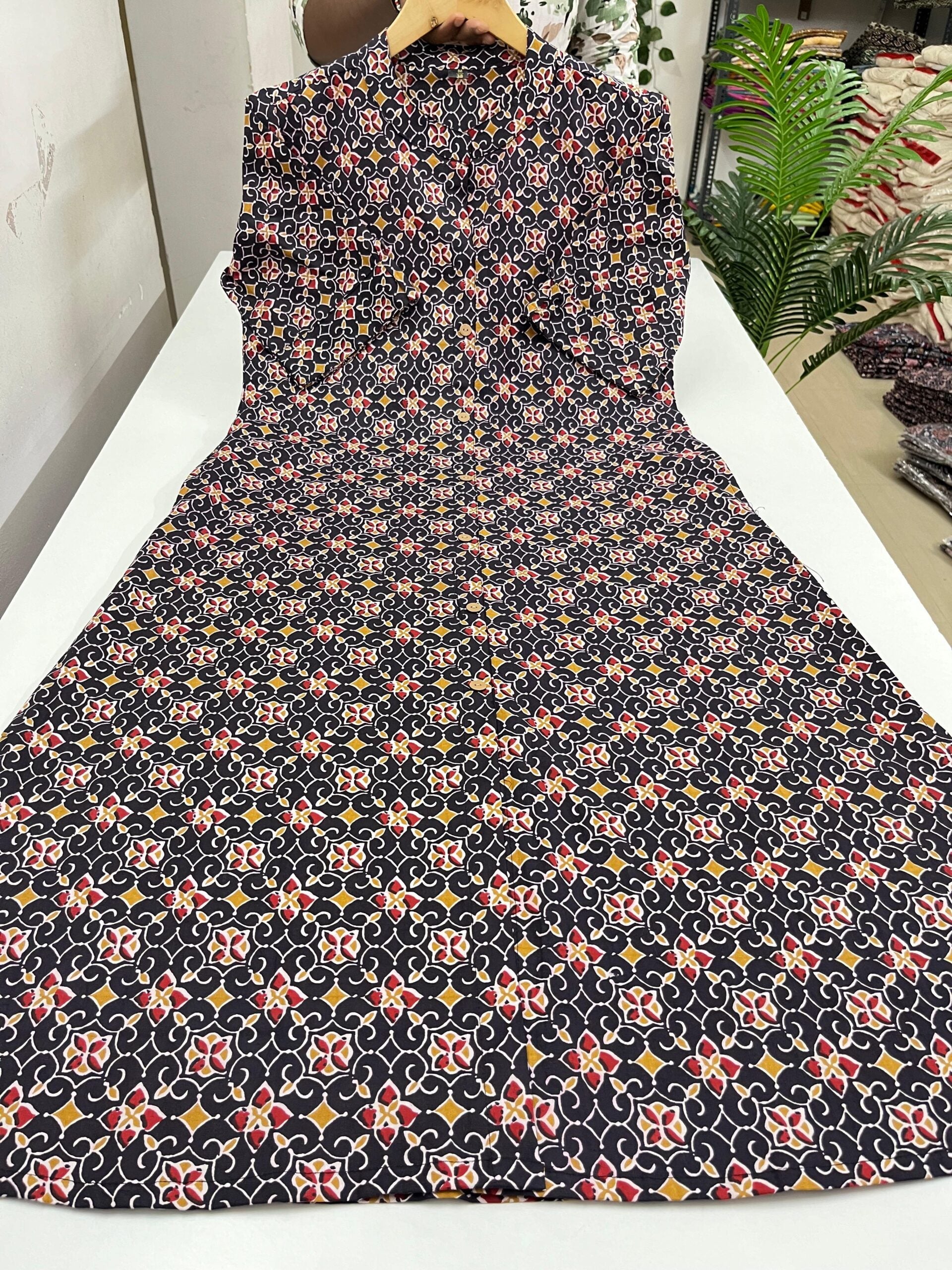 Kalamkari Printed A Line Kurti