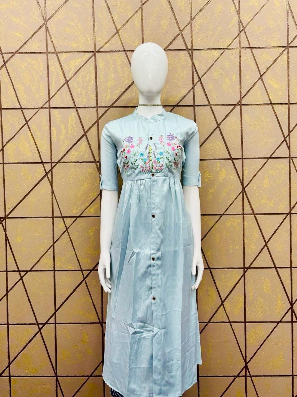 Denim A Line Frock