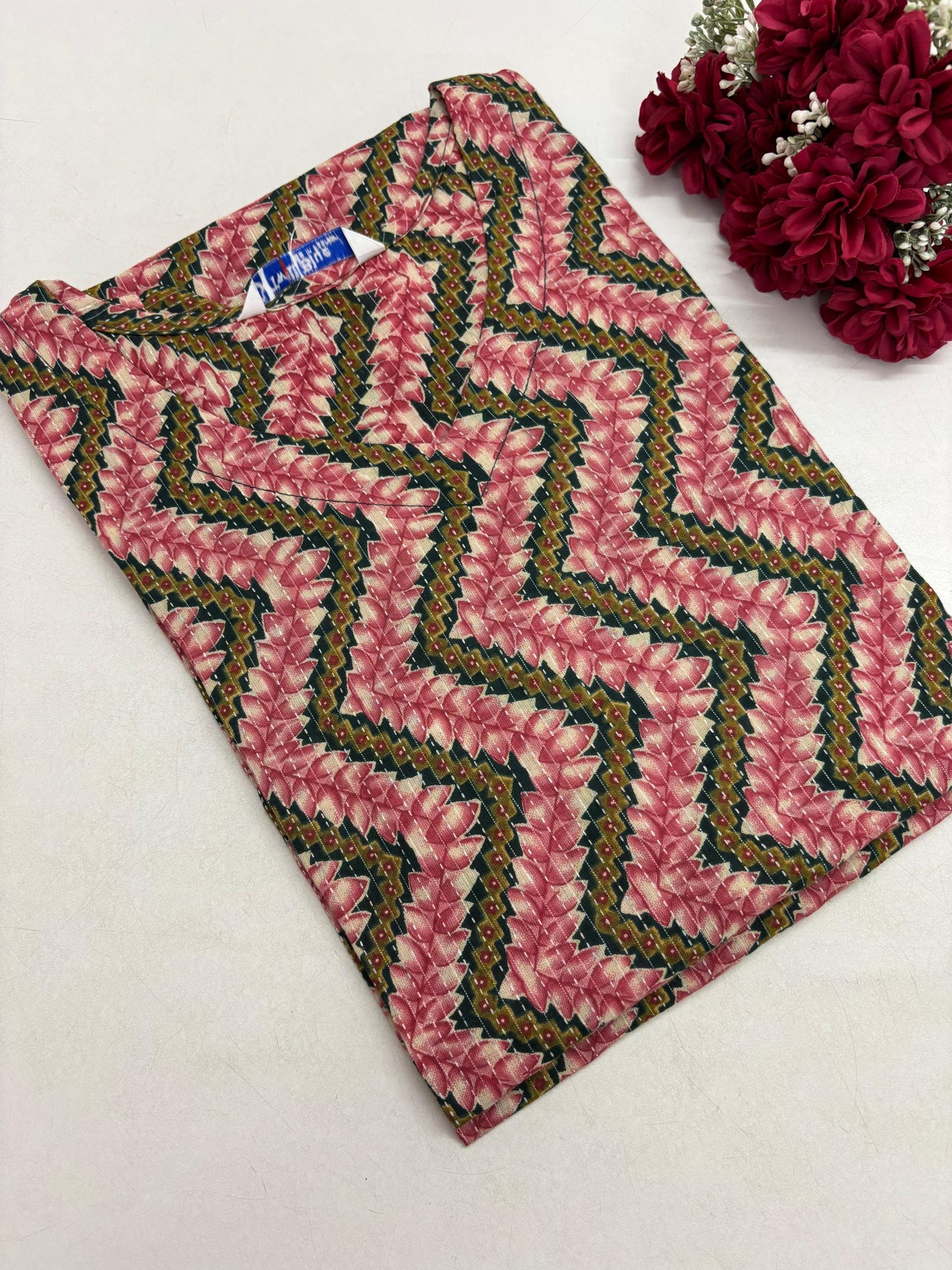 Premium Kantha Cotton Kurti
