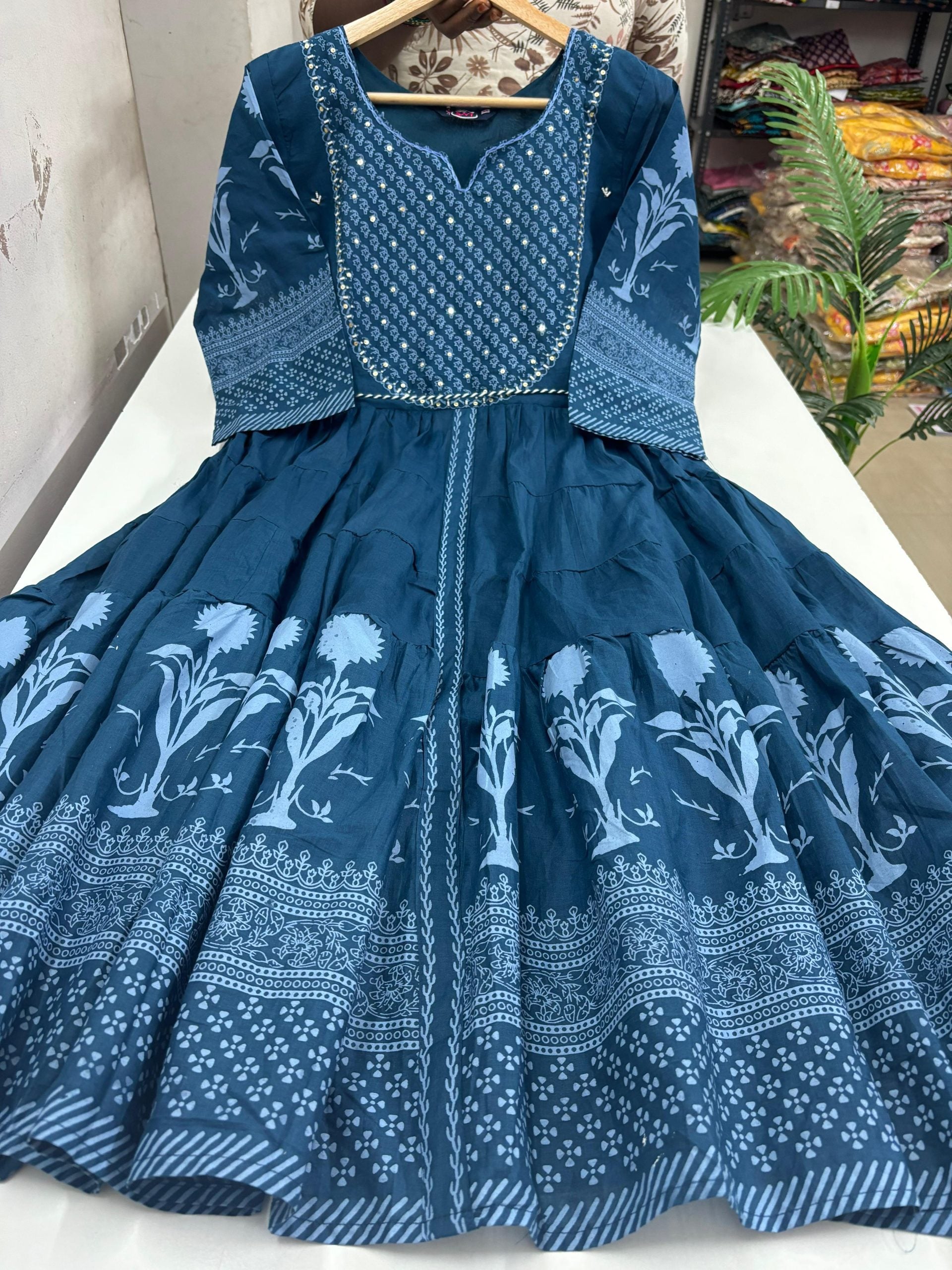 Kalamkari Style Mul Cotton Max