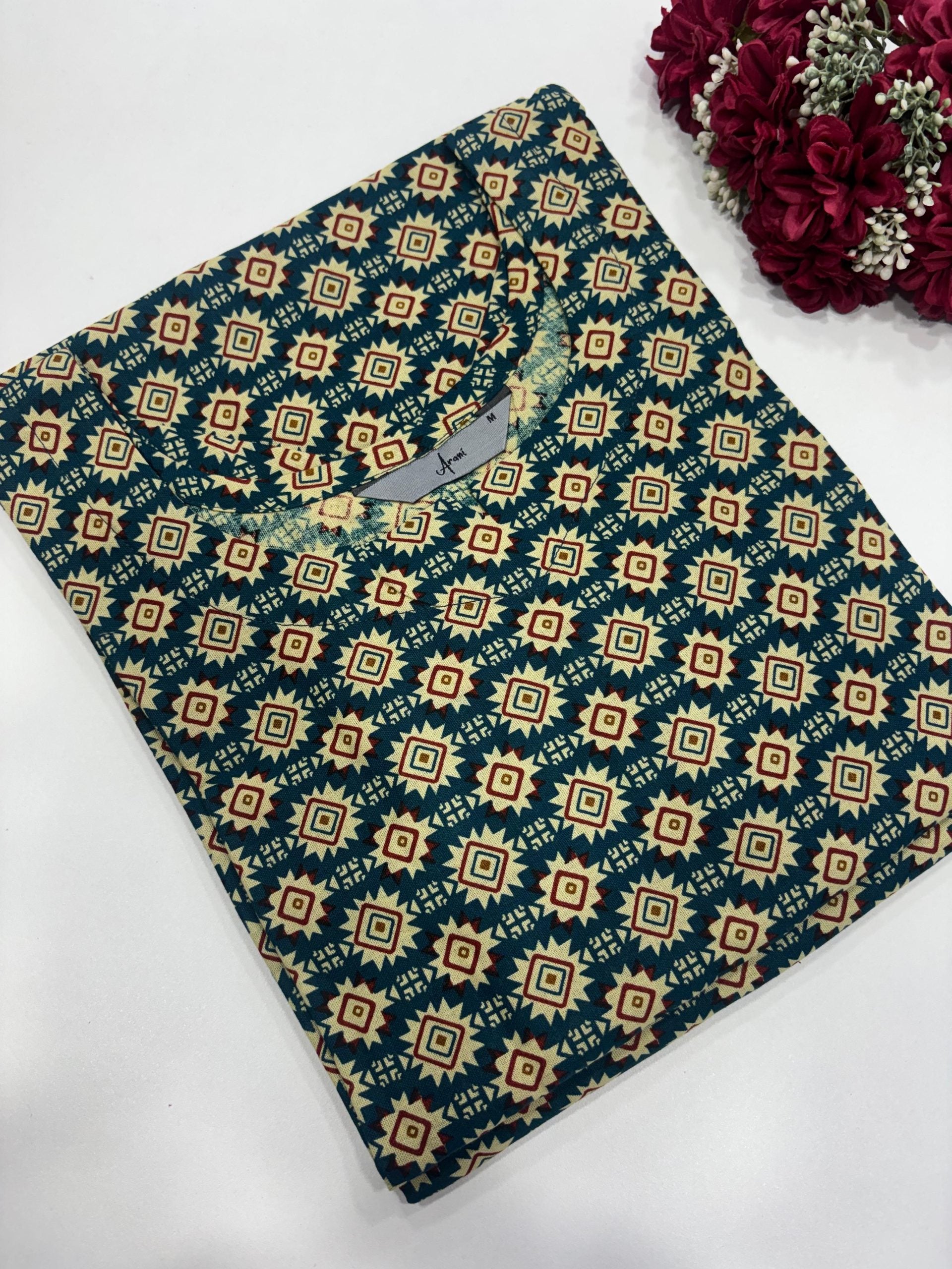 Office Wear Side Open Kurti