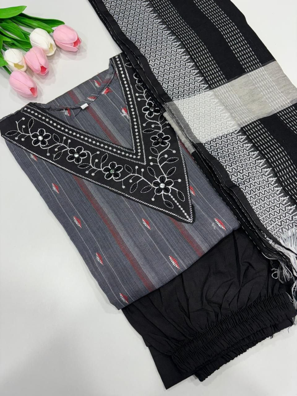 SS6239 Handloom Cotton Salwar Set