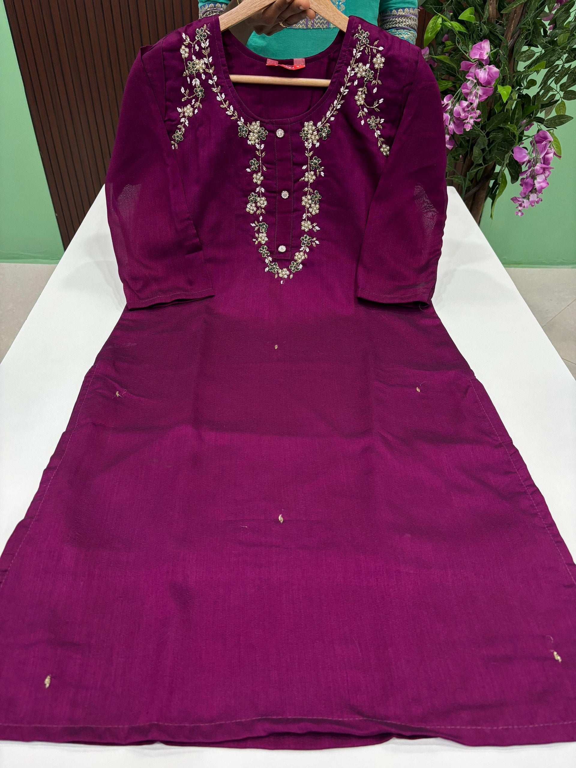 SS6247 Premium Vichitra Silk Kurti
