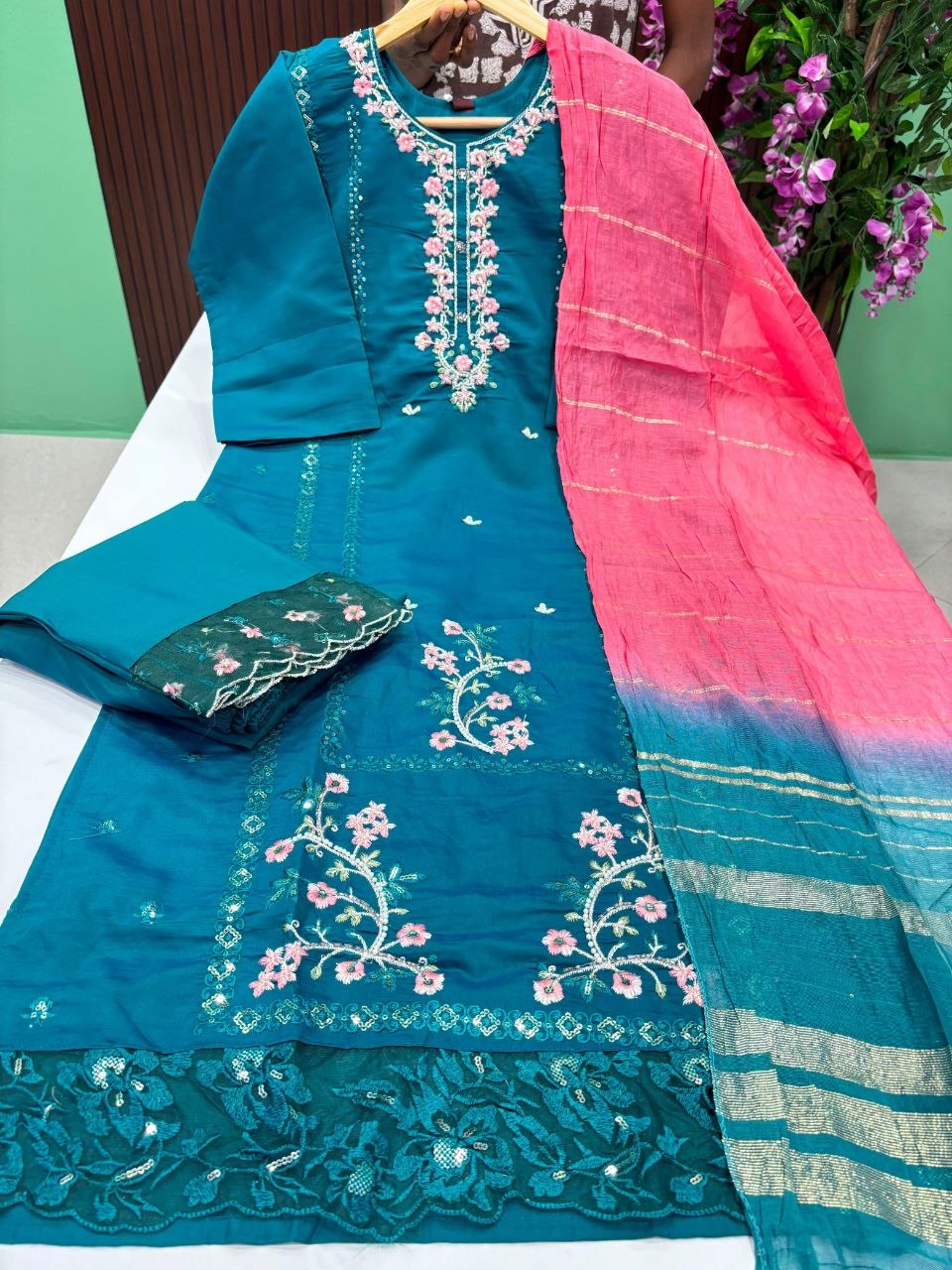 SS6280 Premium Roman Silk Salwar Set