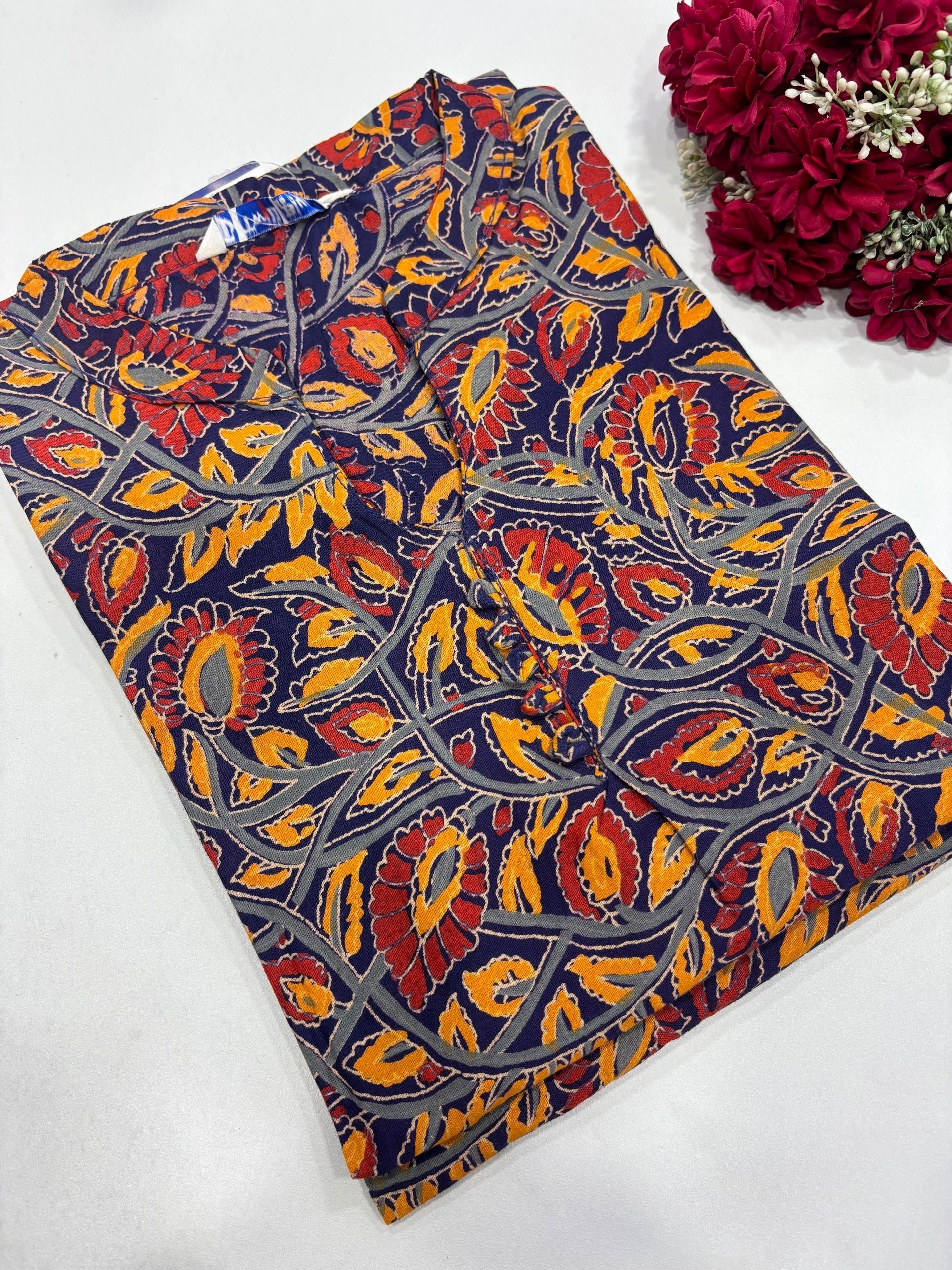 SS6298 Kalamkari Printed Cotton Kurti