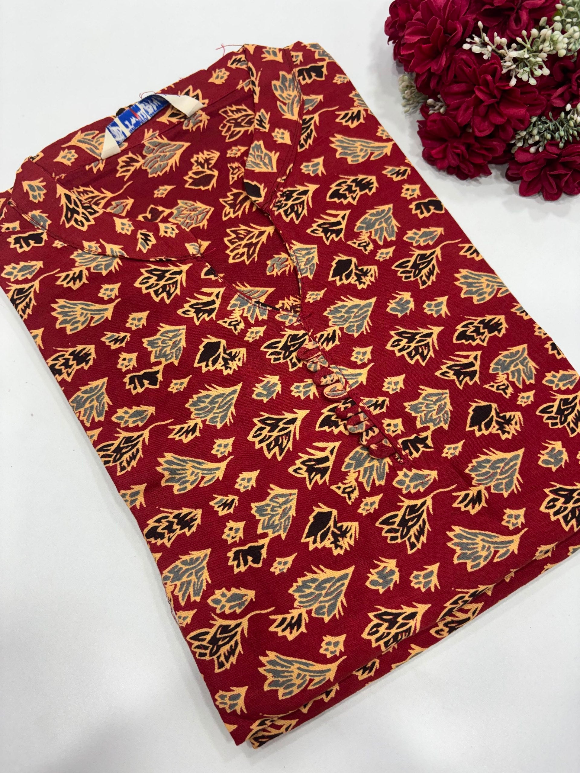 SS6299 Kalamkari Printed Cotton Kurti