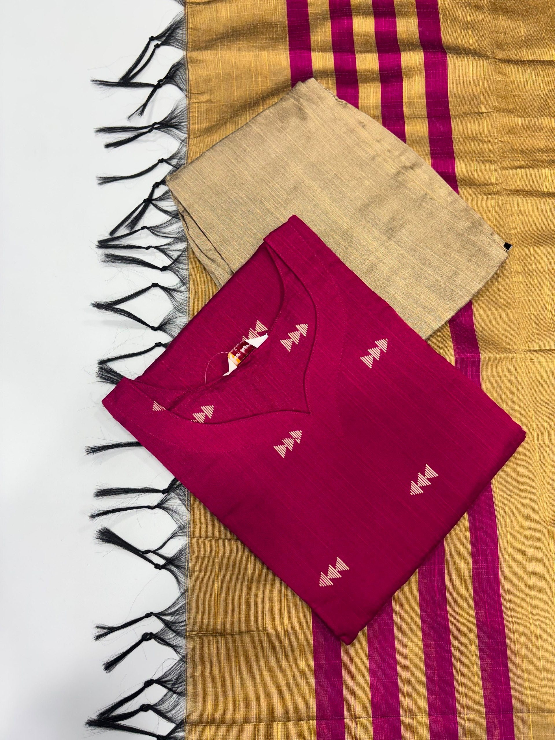 SS6496 Raw Silk Salwar Set