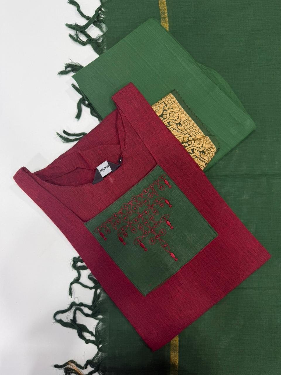 SS6549 Premium Handloom Cotton Salwar Set