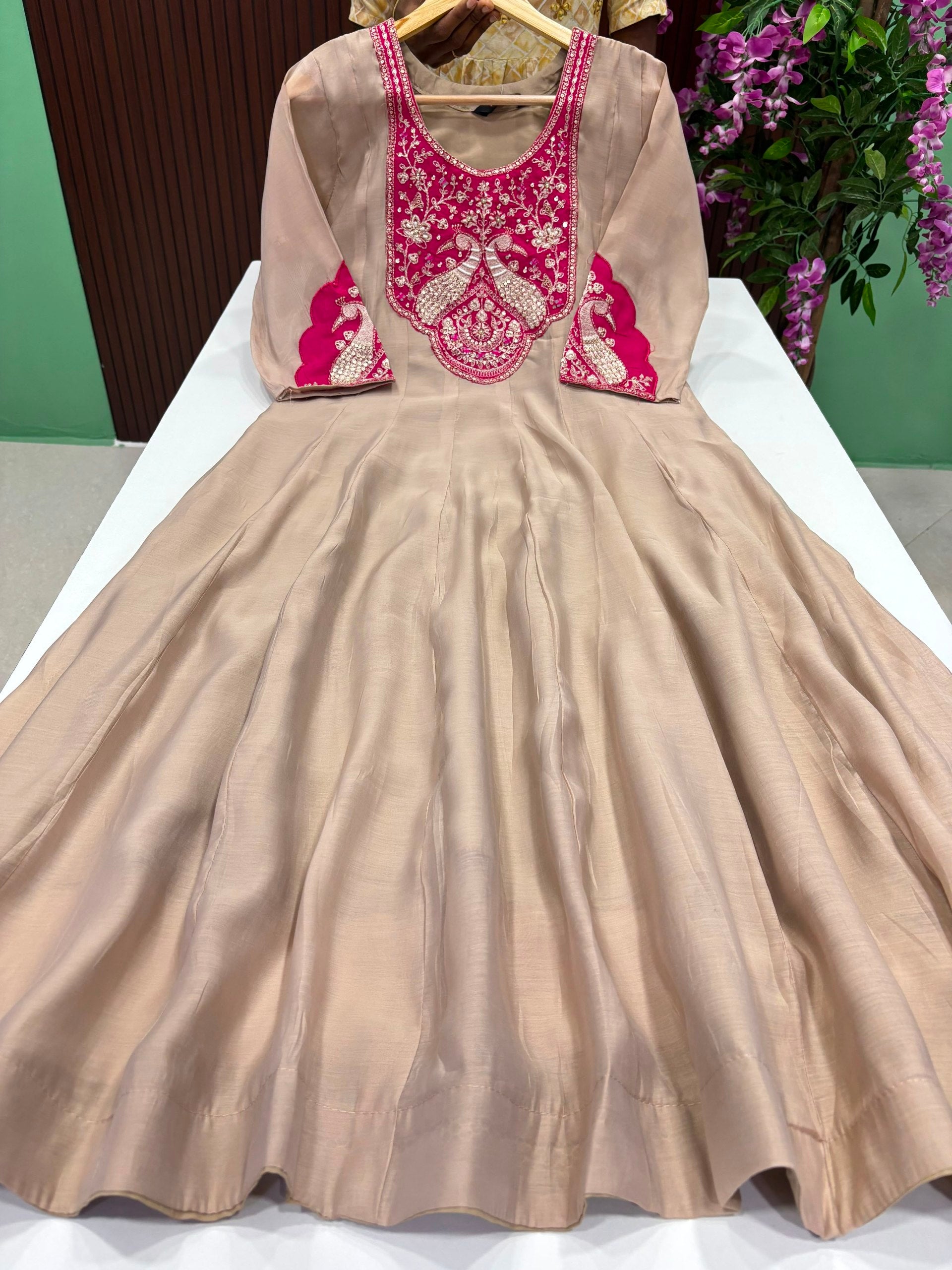 SS6572 Premium Mul Chanderi Anarkali