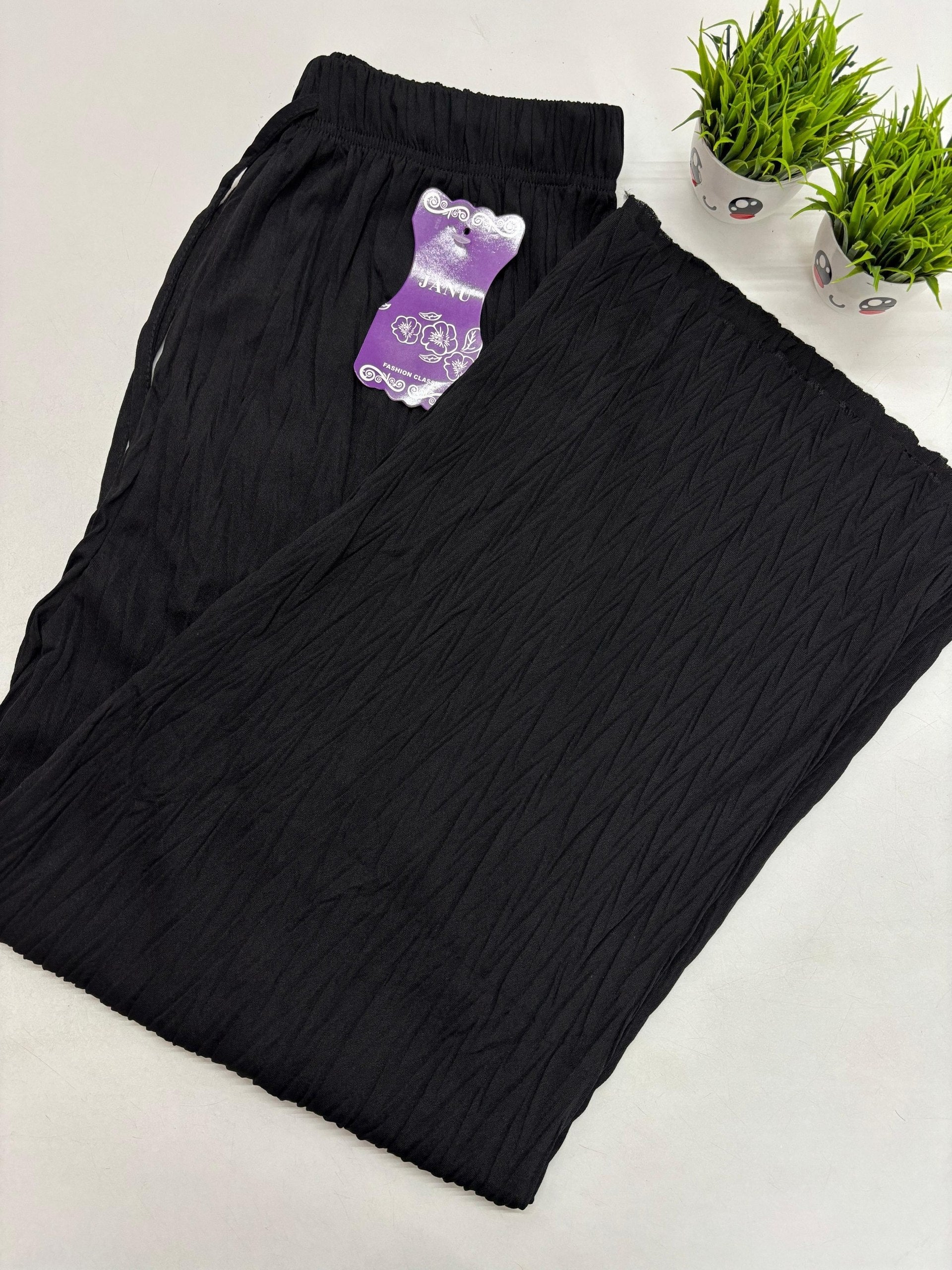 SS6875 Palazzo Pants Black