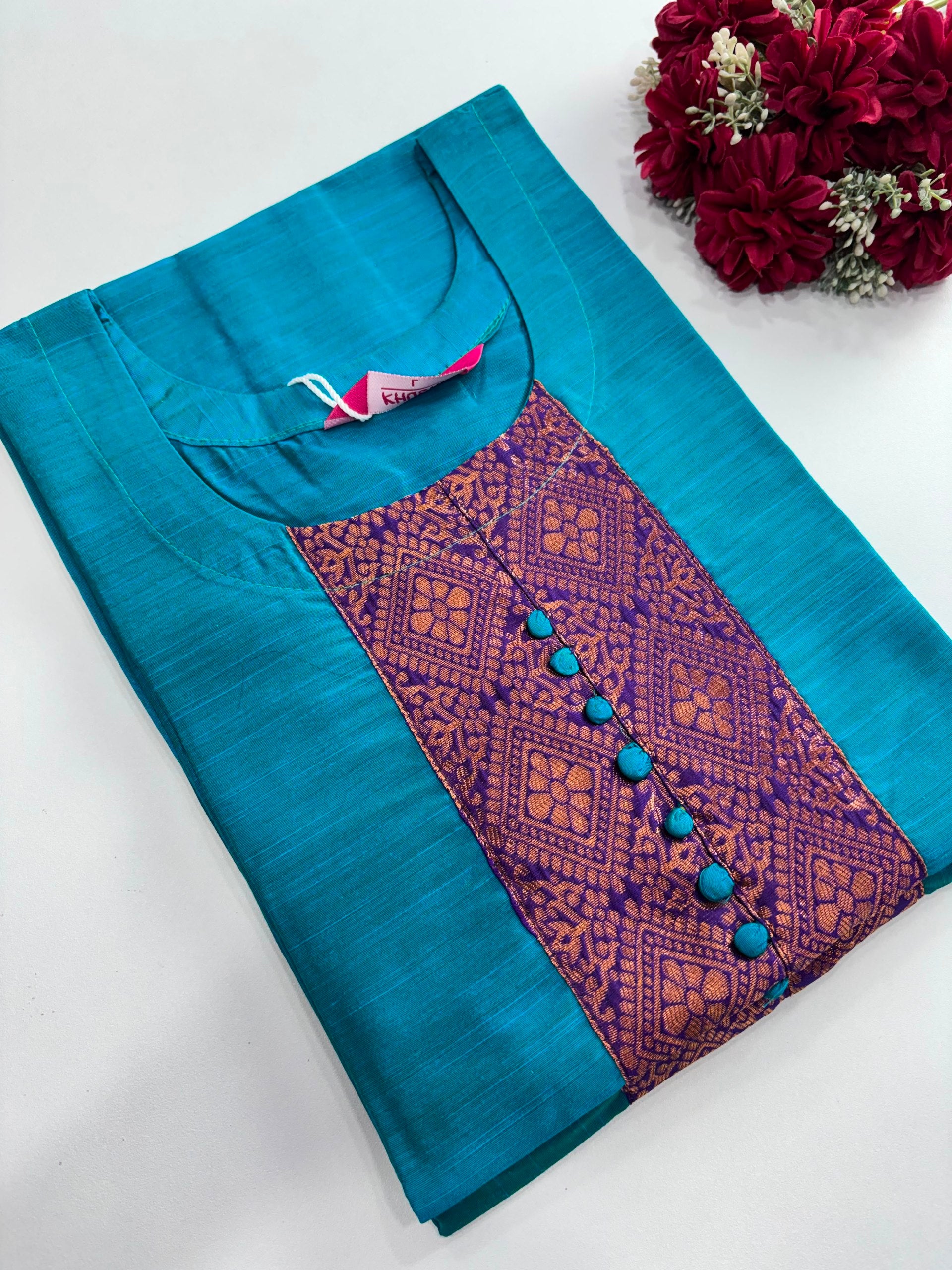 SS6942 Semi Raw Silk