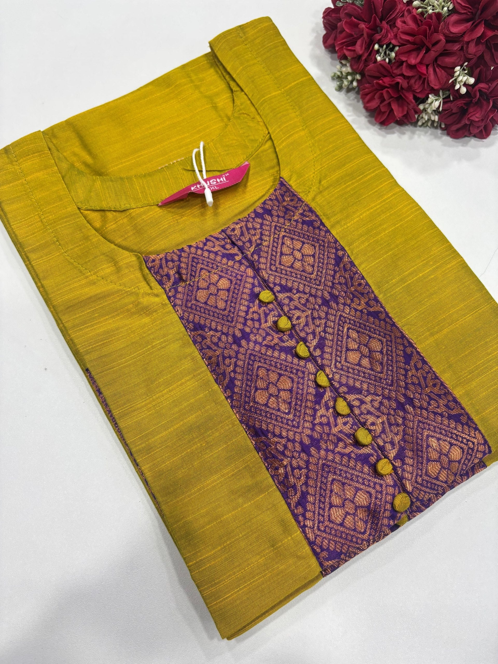 SS6945 Semi Raw Silk