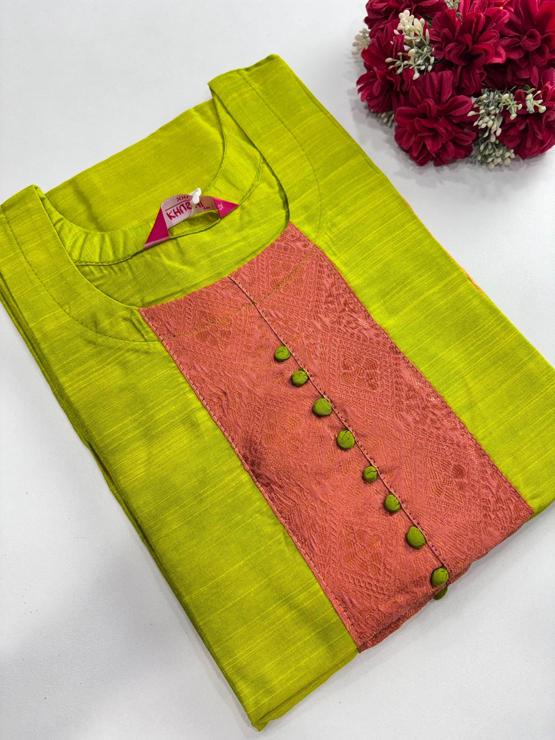 SS6946 Semi Raw Silk