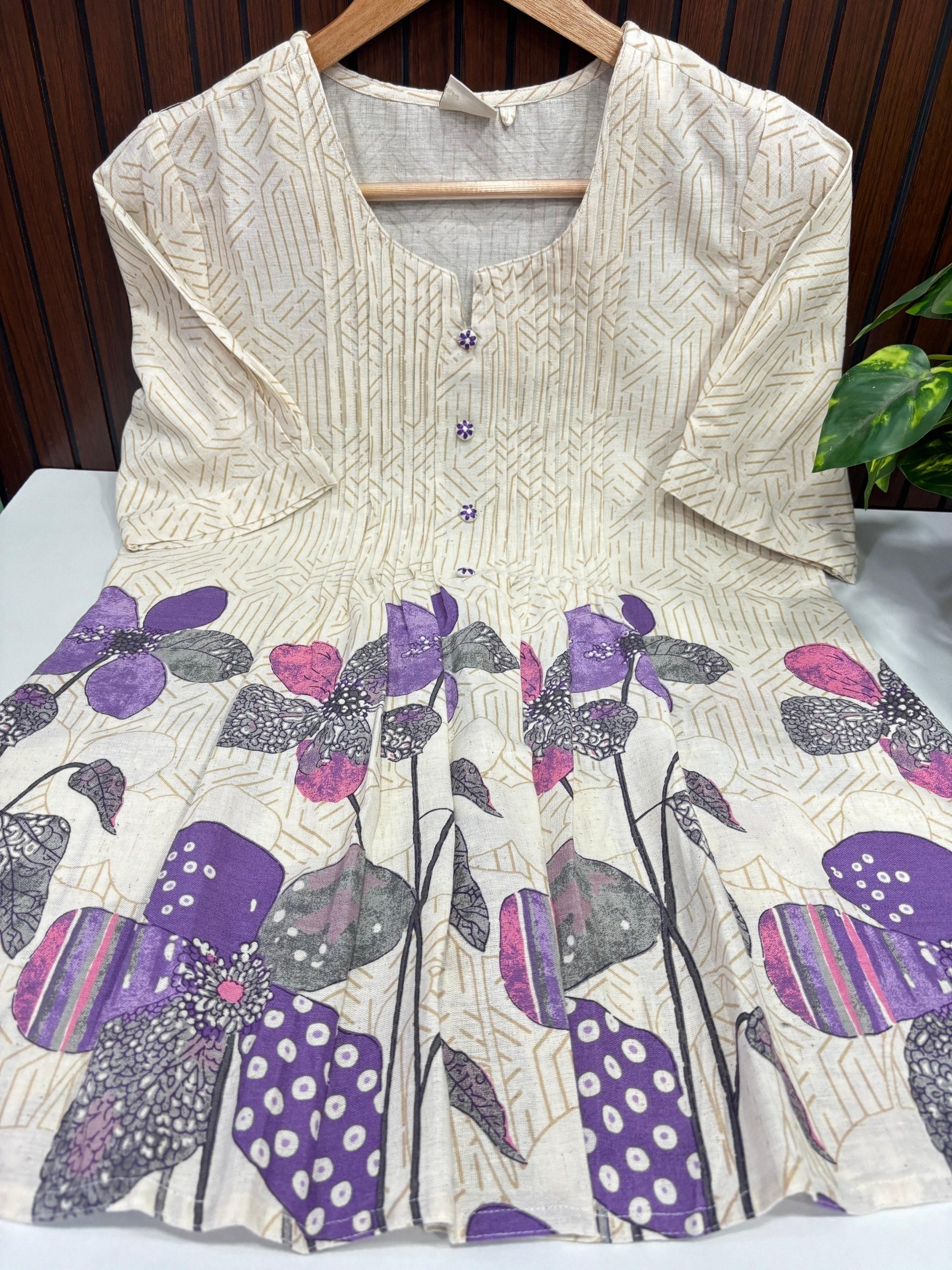 SS6964 Trendy Khadi Cotton Short Kurti