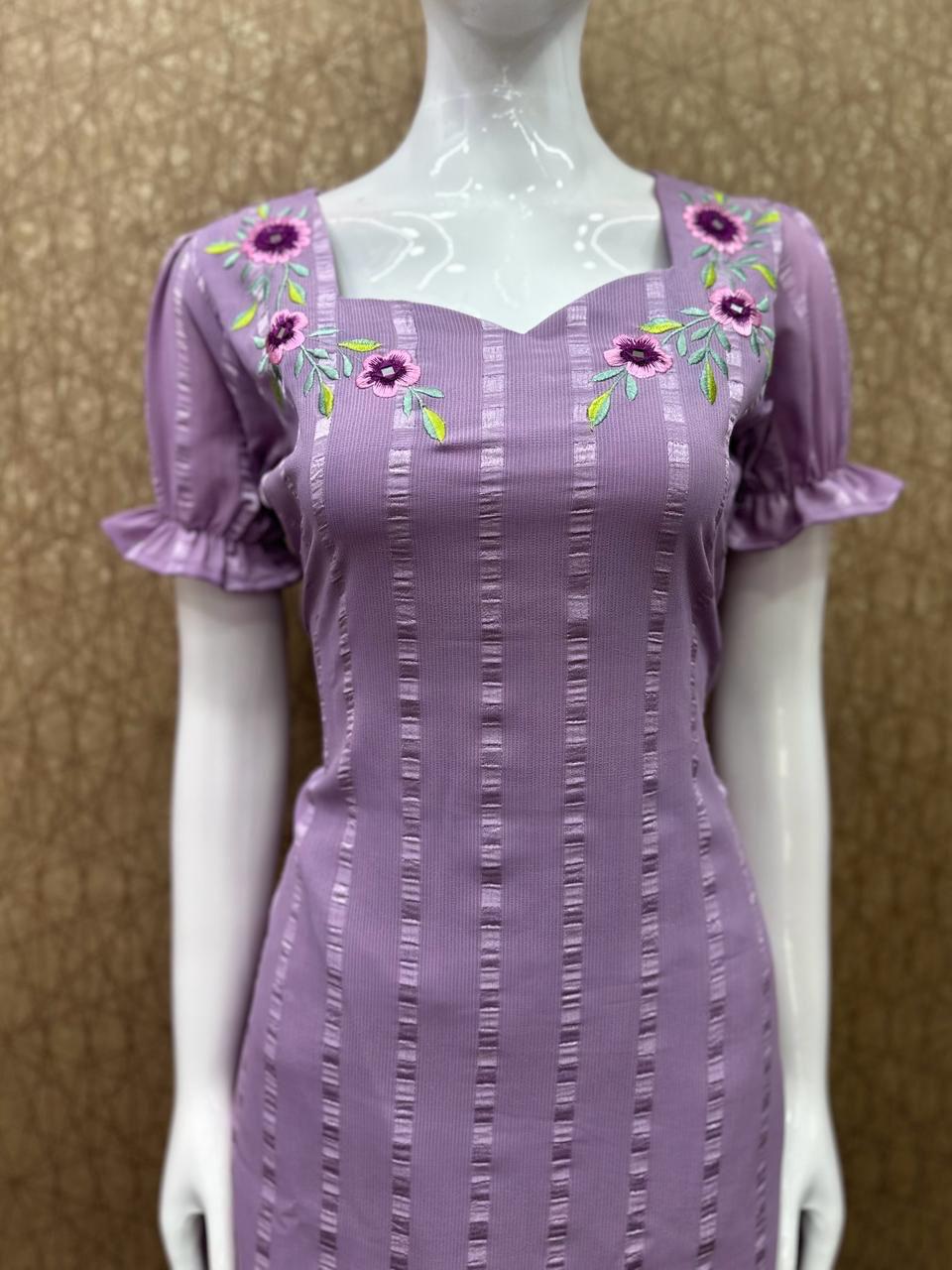 Chiffon A Line Frock