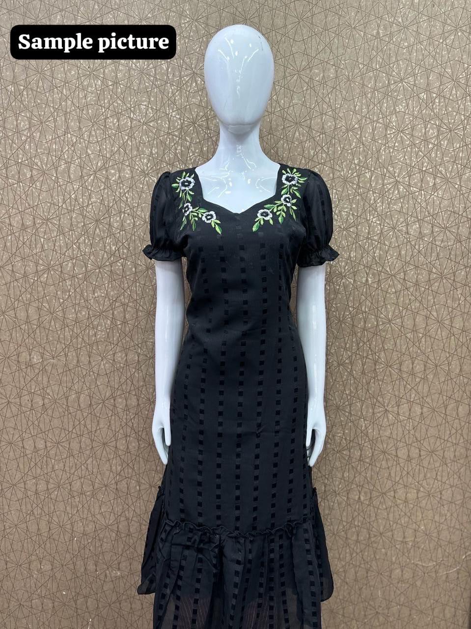 Chiffon A Line Frock