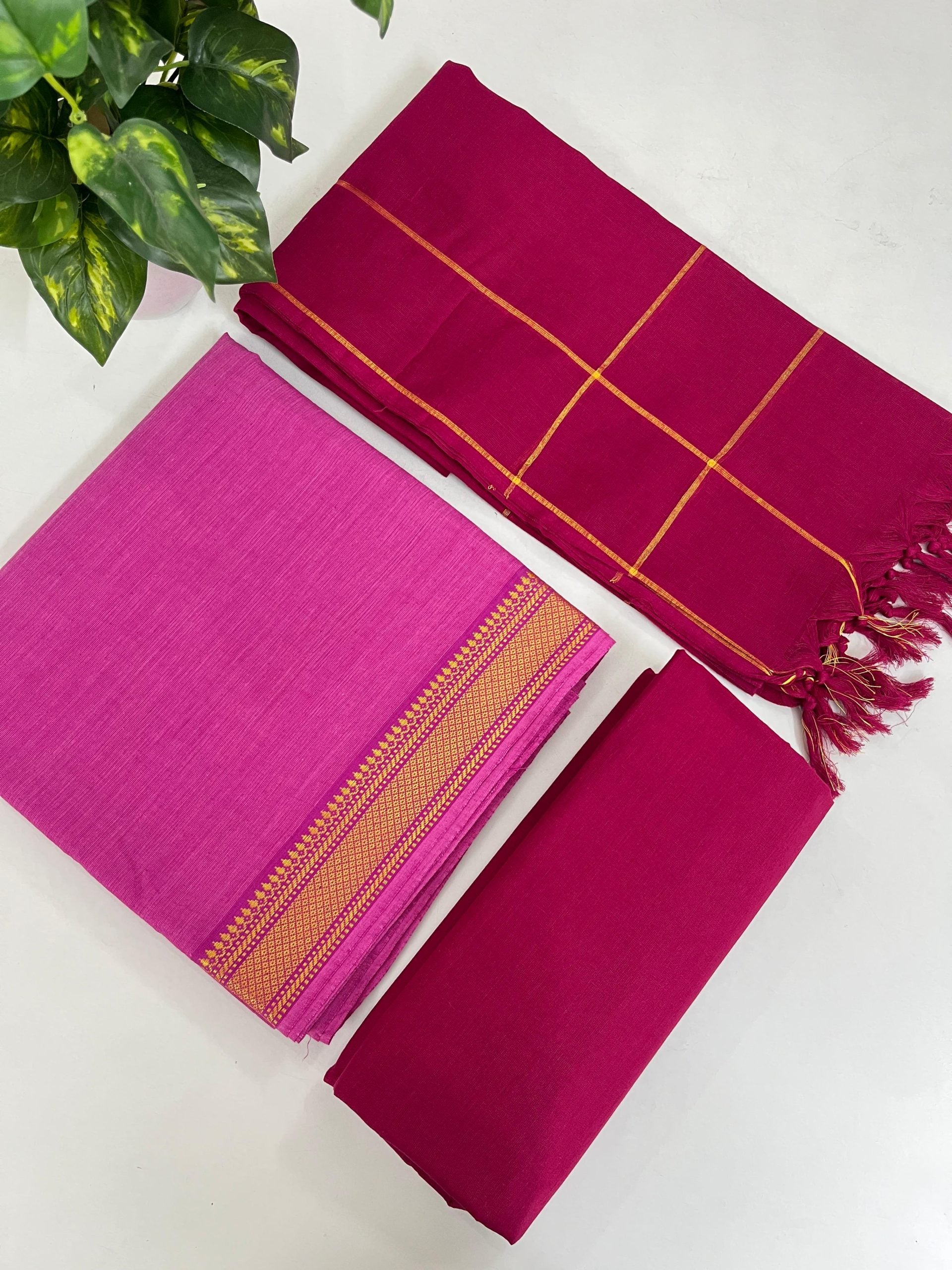 Mangalagiri Cotton Unstitched Salwar Material