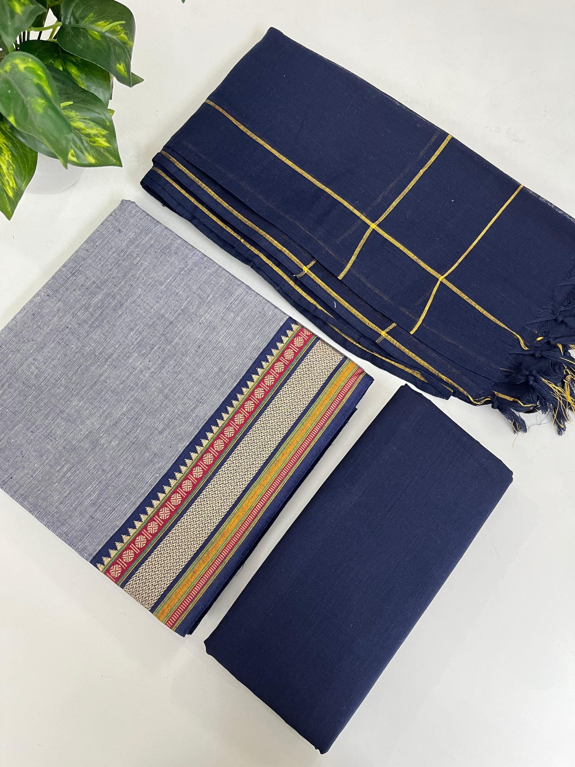 Mangalagiri Cotton Unstitched Salwar Material