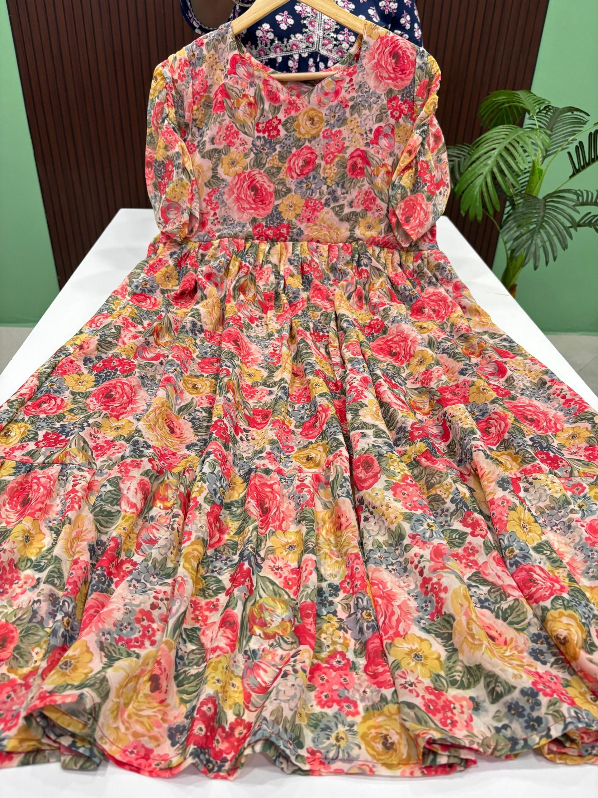 Flared Georgette Maxi