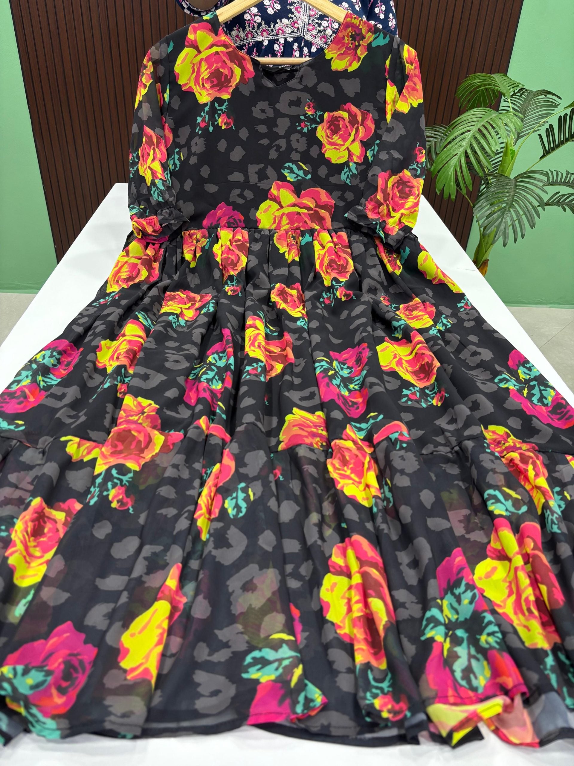 Flared Georgette Maxi
