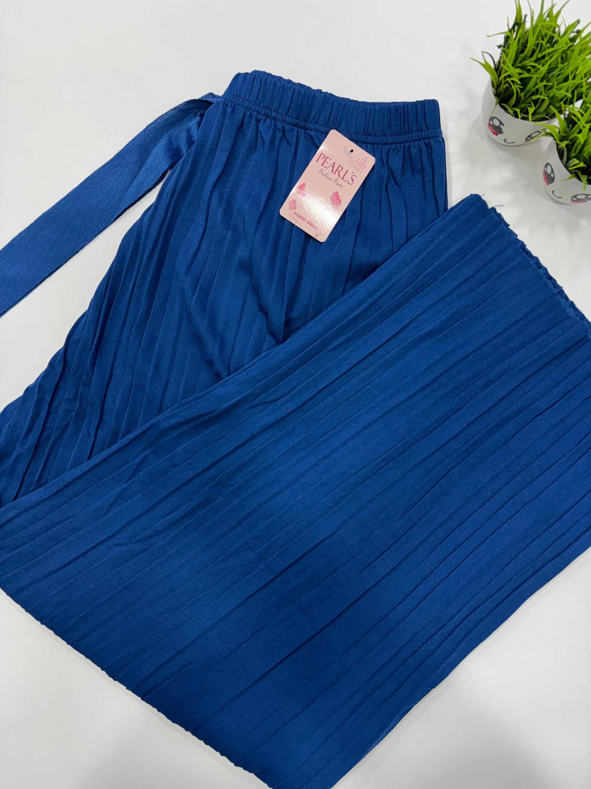 Premium Palazzo Pant –INK BLUE