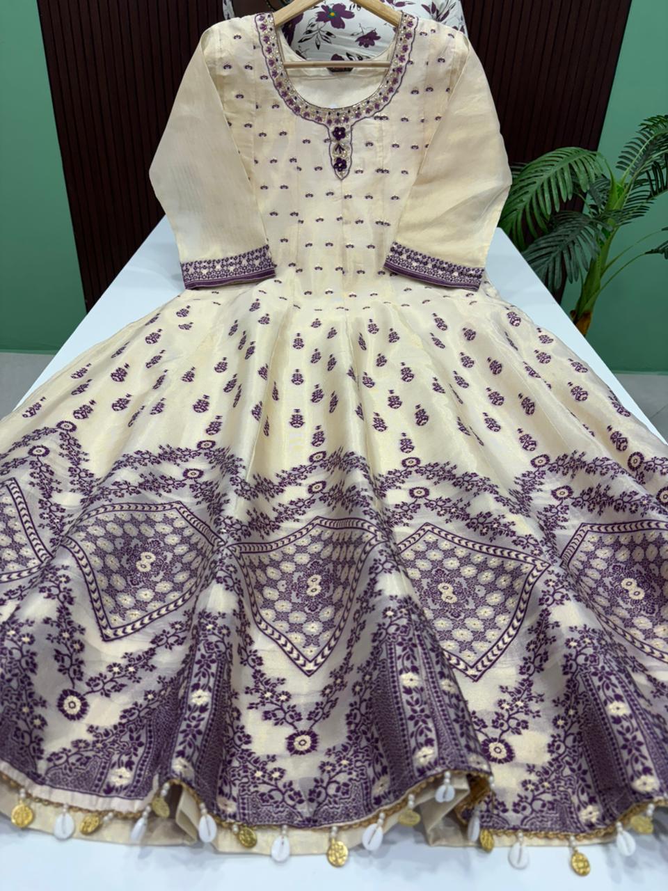 Tissue Silk Anarkali