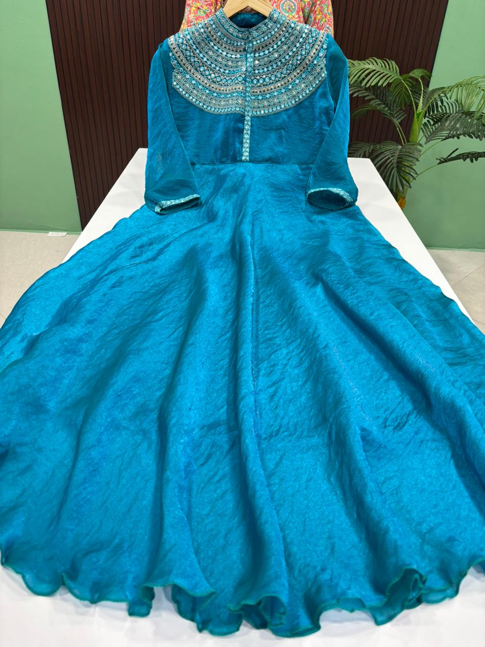 Shimmer Satin Silk Gown
