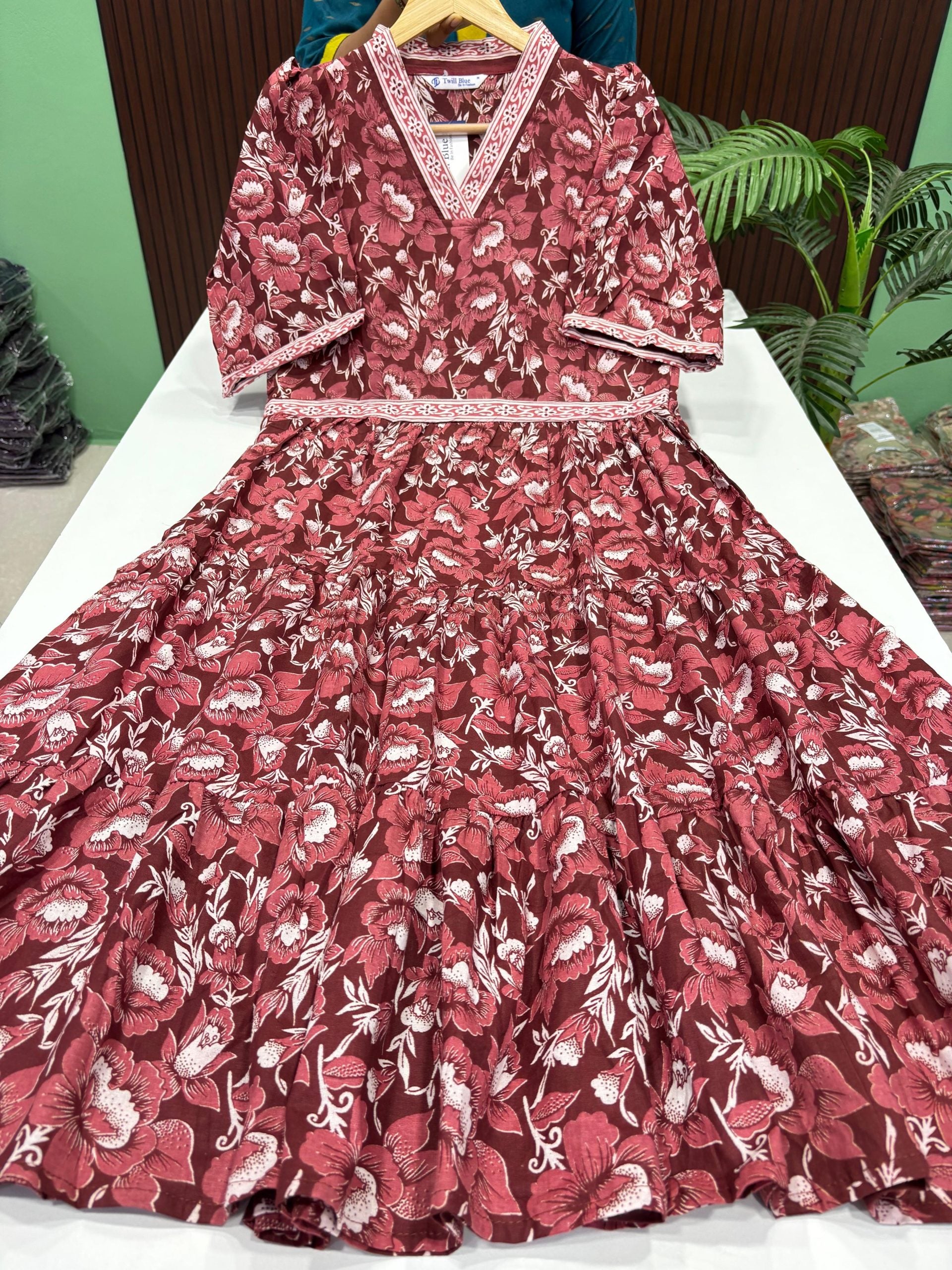 Cotton 3 tiered Frock
