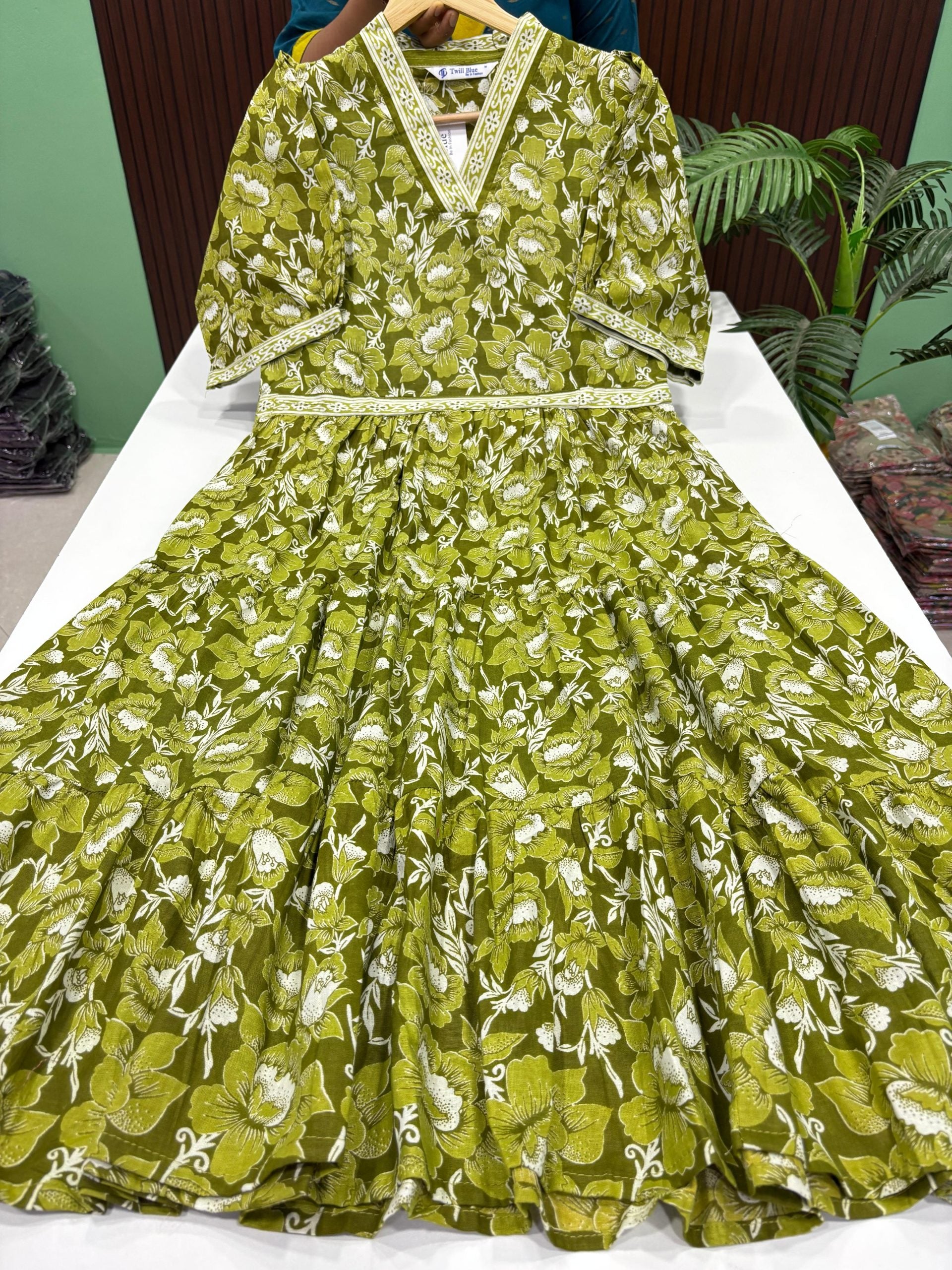 Cotton 3 tiered Frock