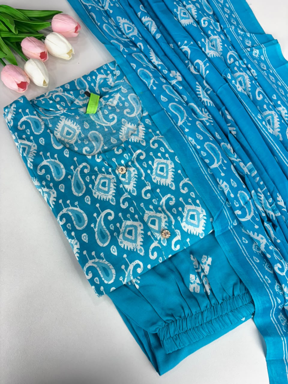 SS7019 Women’s Blended Cotton Salwar Set