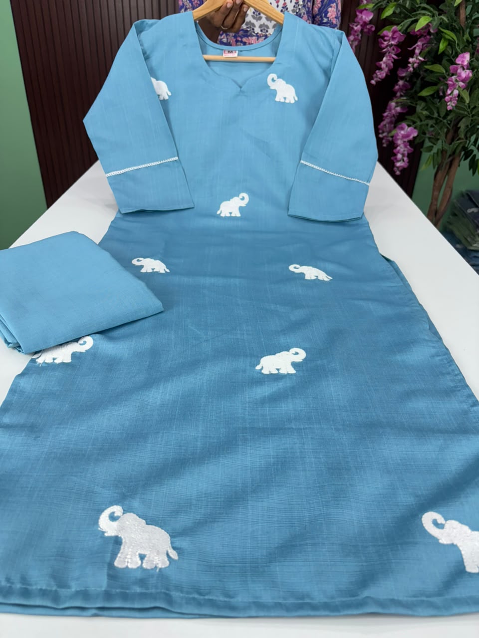 SS7042 Trendy Vatican Co-ord Set - Elephant Design