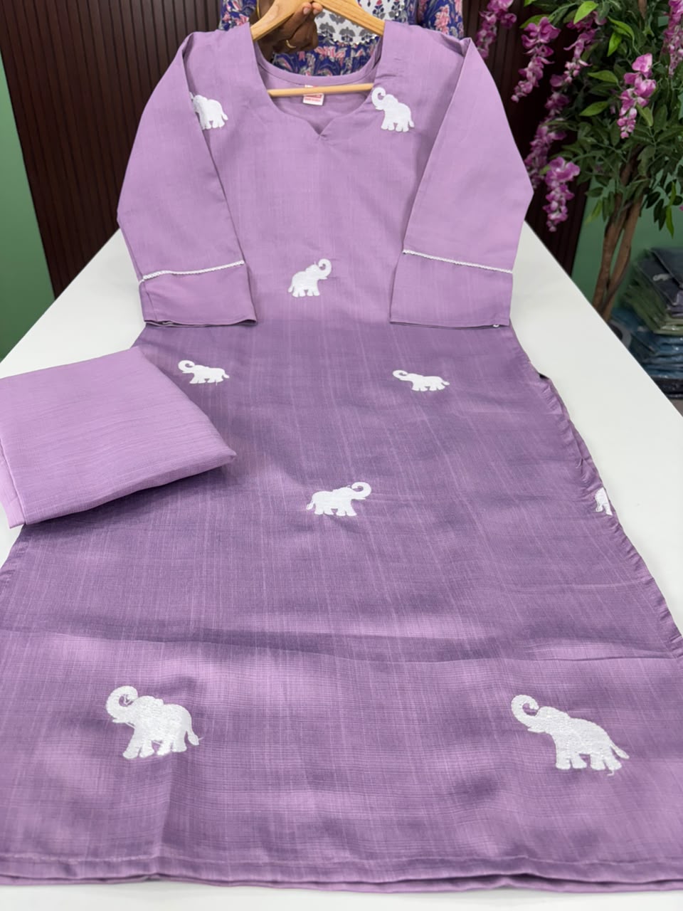 SS7044 Trendy Vatican Co-ord Set - Elephant Design