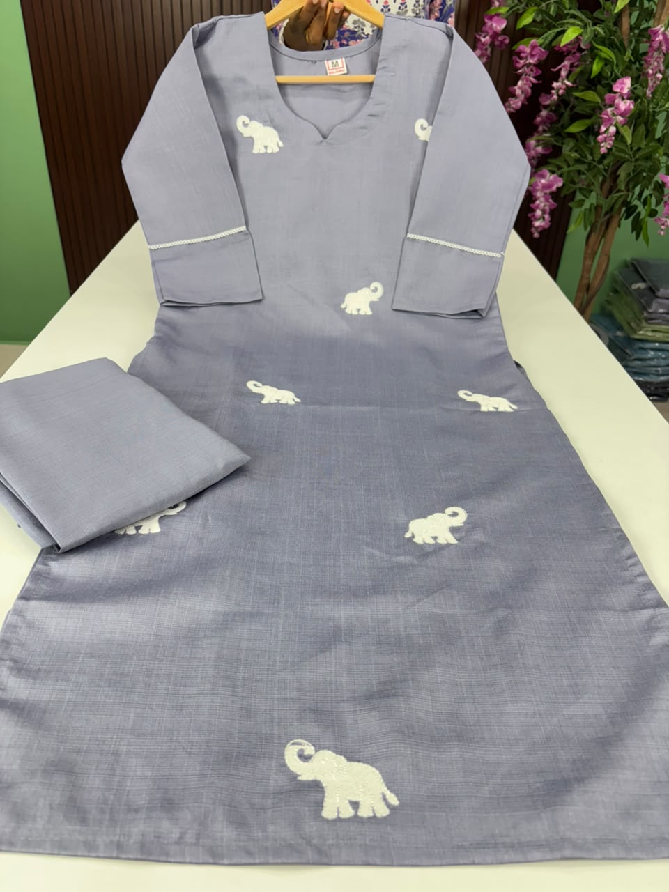 SS7048 Trendy Vatican Co-ord Set - Elephant Design