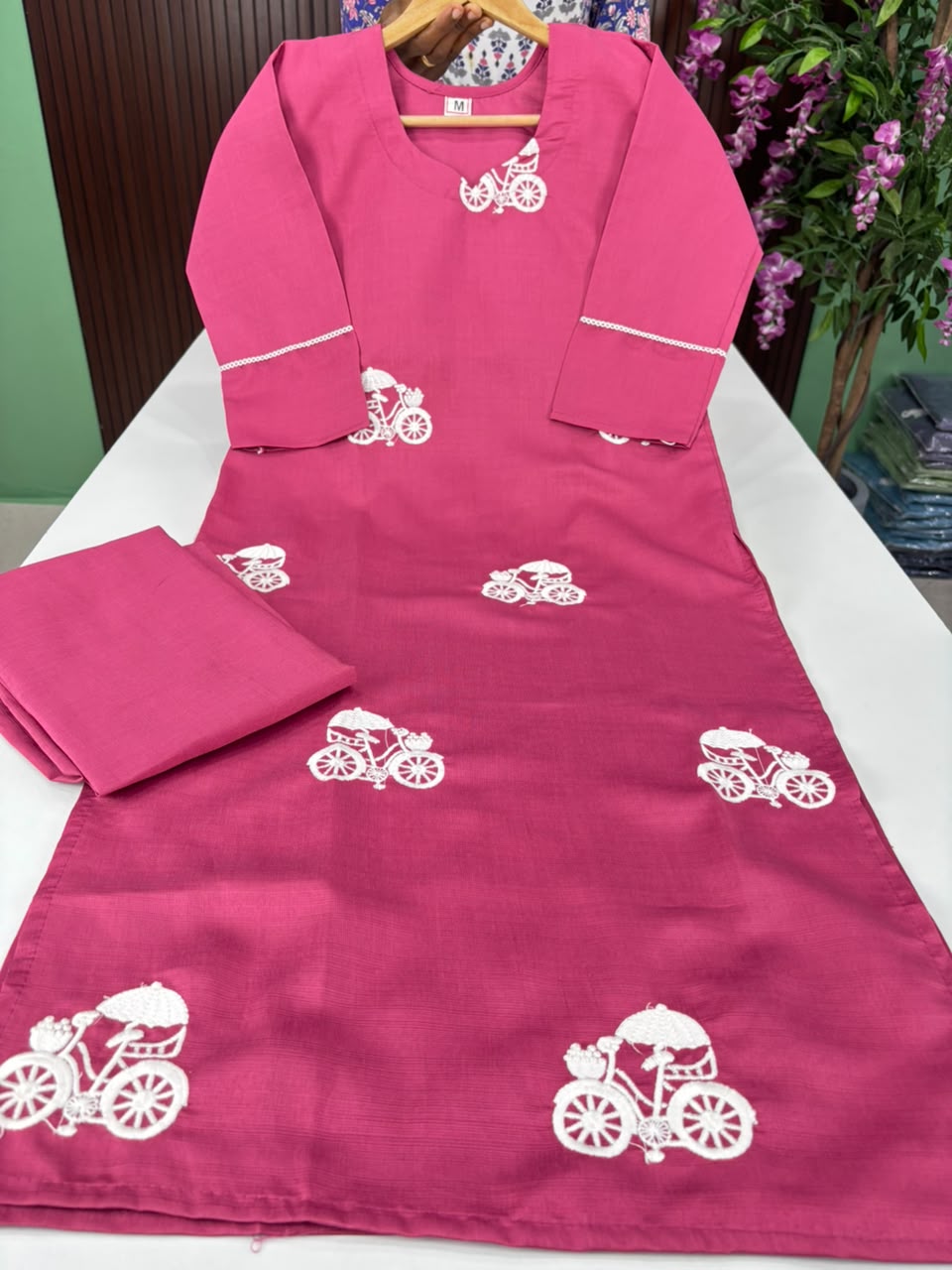 SS7052 Trendy Vatican Co-ord Set - Bycycle Design