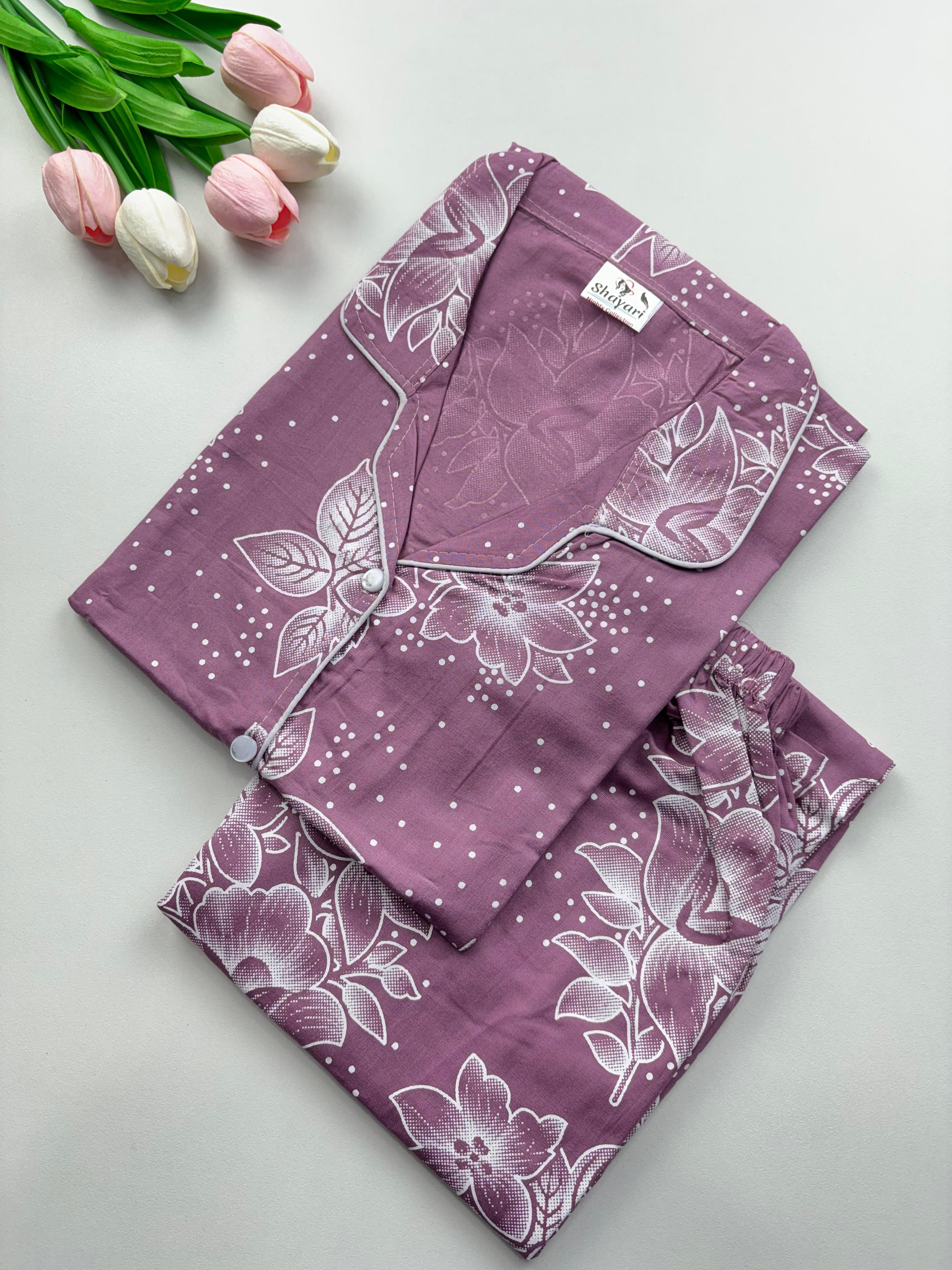 SS7086 Women’s Cotton Shirt and Pajama Set