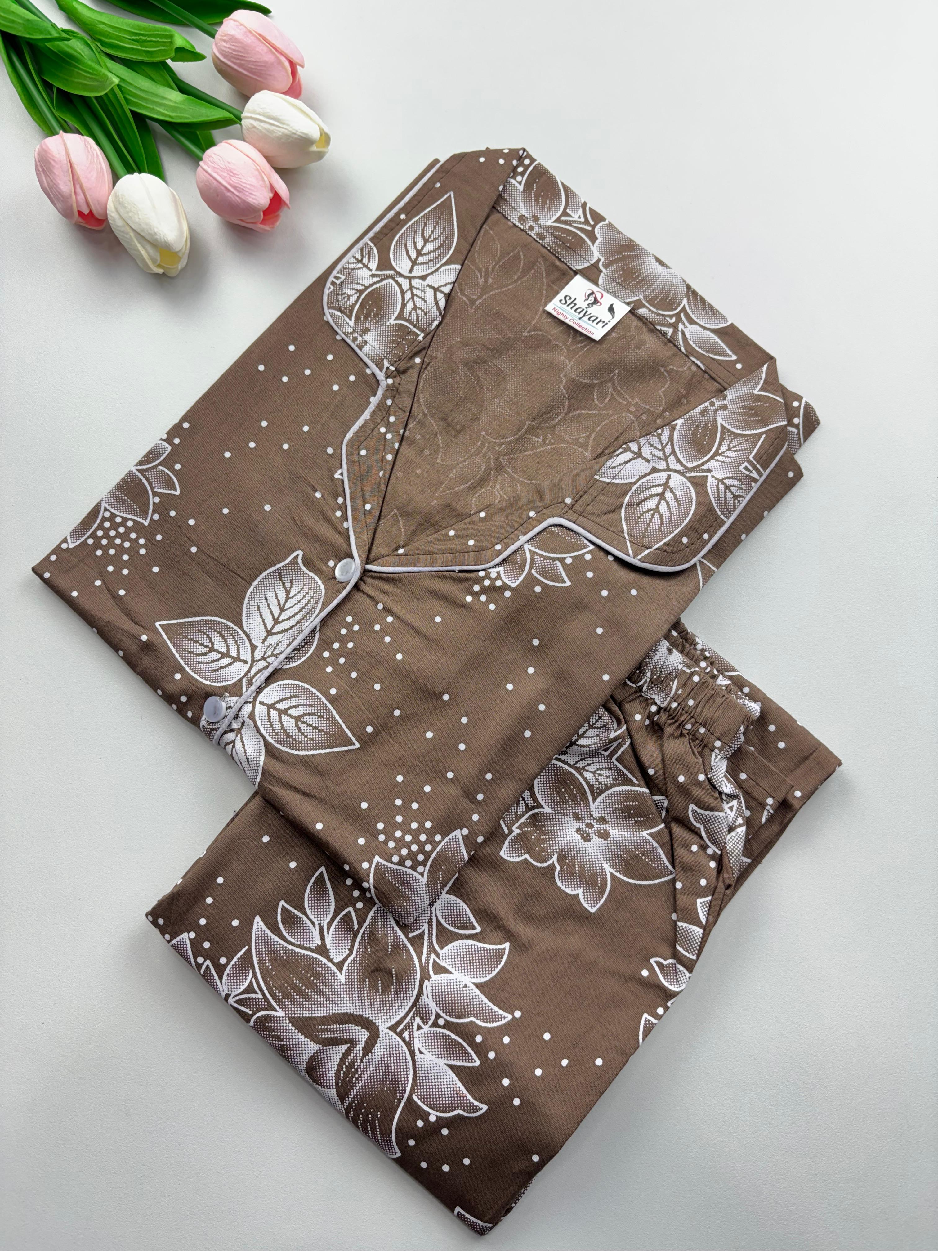 SS7088 Women’s Cotton Shirt and Pajama Set