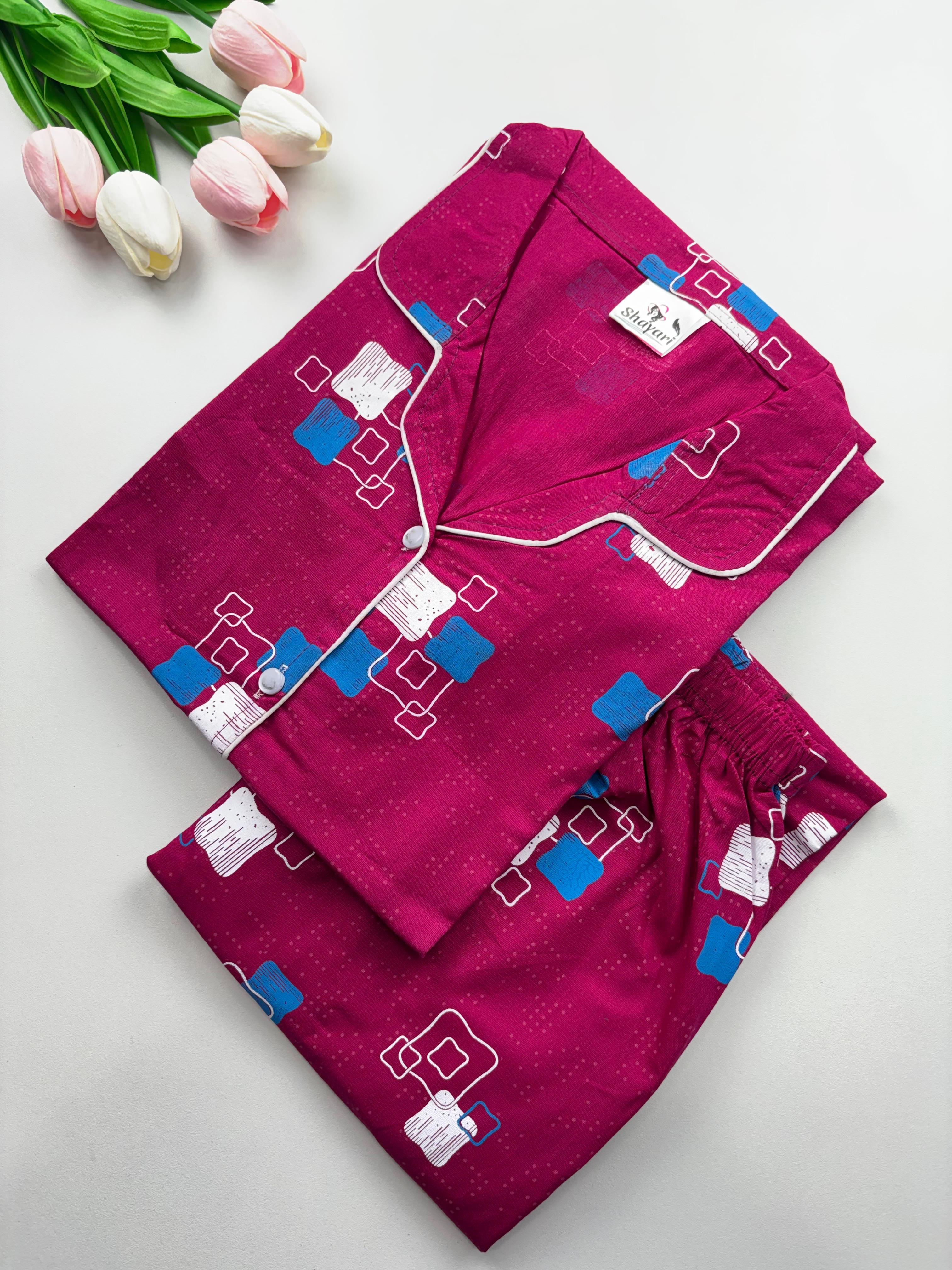 SS7096 Women’s Cotton Shirt and Pajama Set