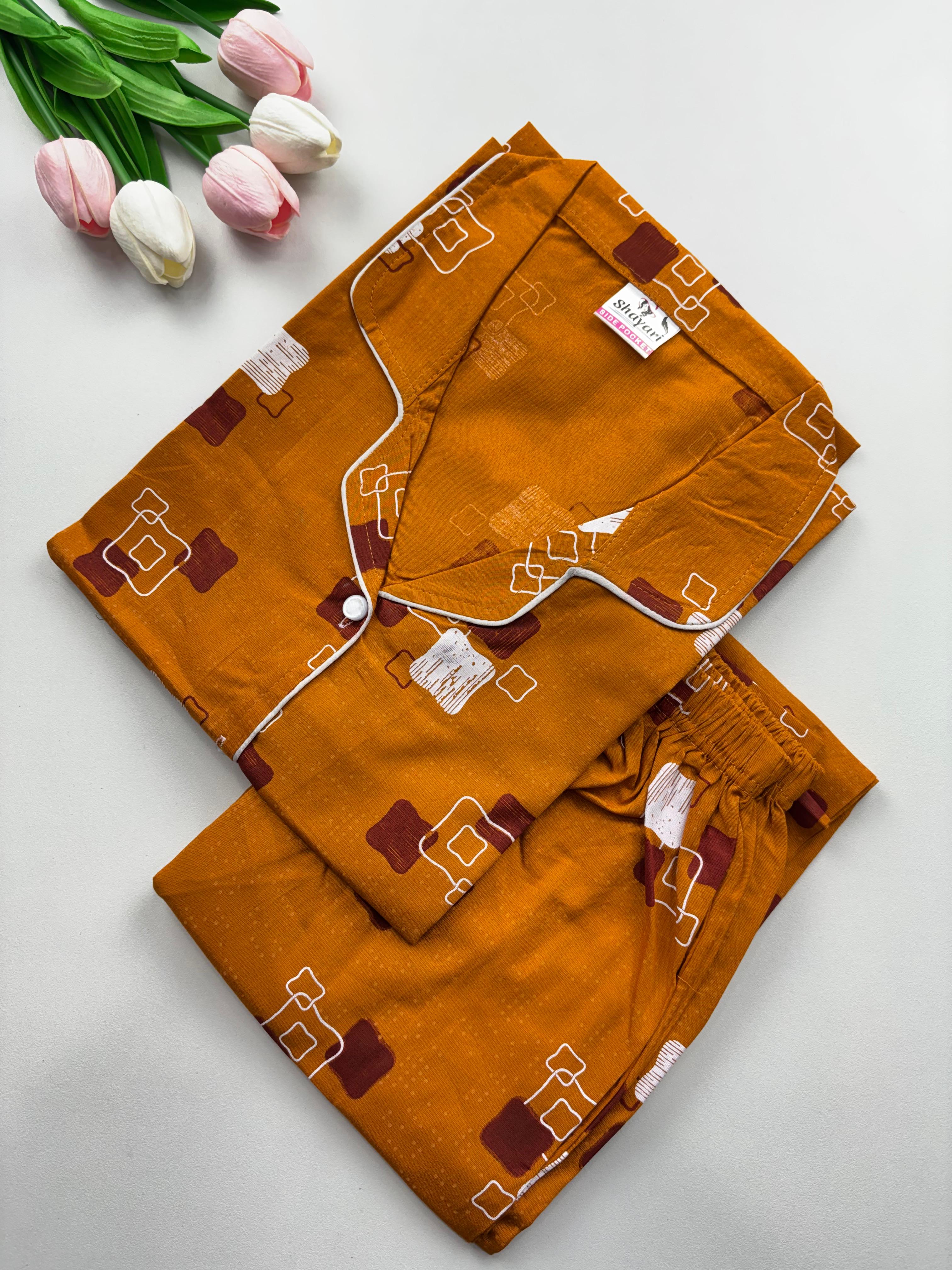 SS7098 Women’s Cotton Shirt and Pajama Set