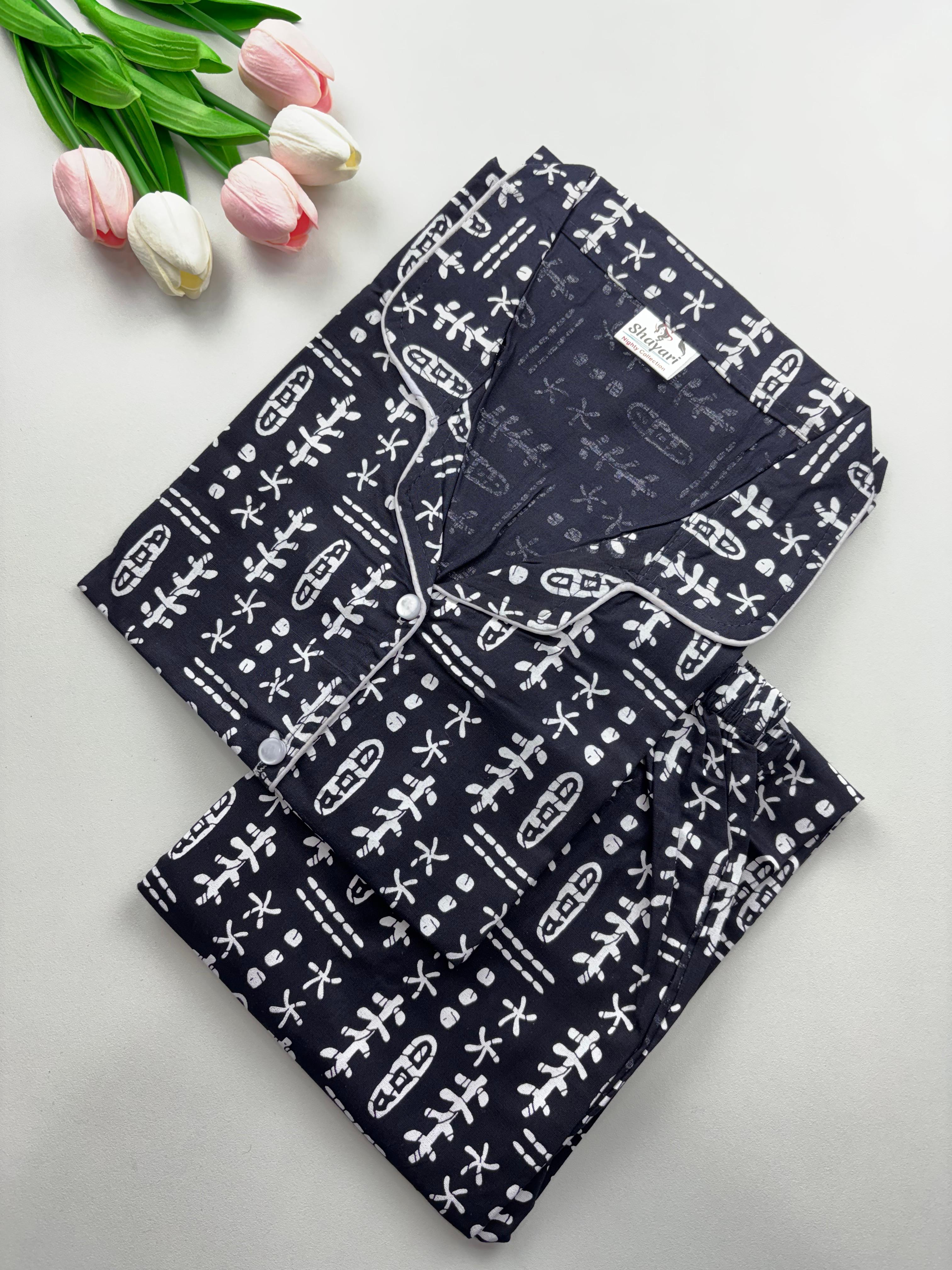 SS7093 Women’s Cotton Shirt and Pajama Set