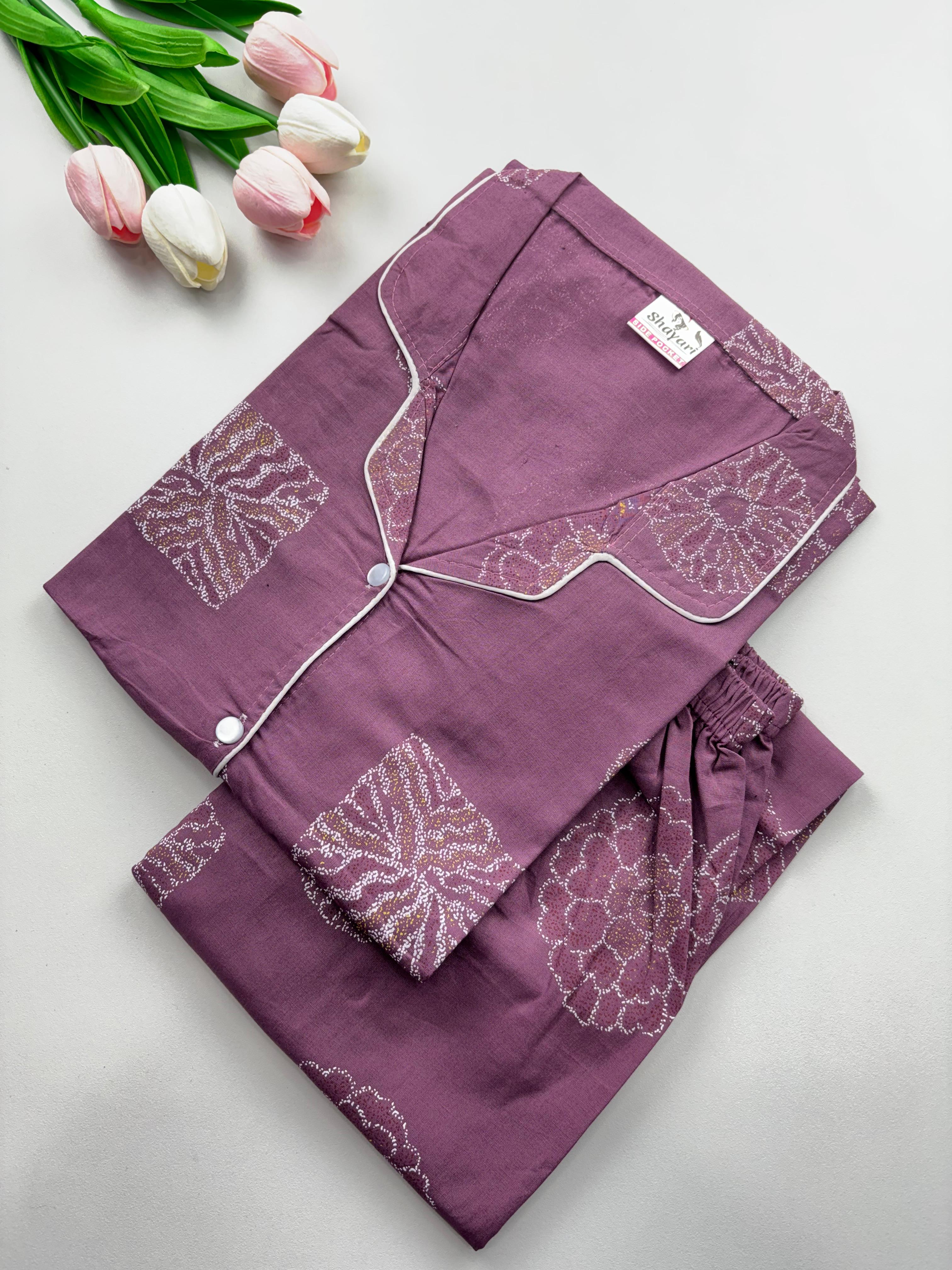 SS7109 Women’s Cotton Shirt and Pajama Set