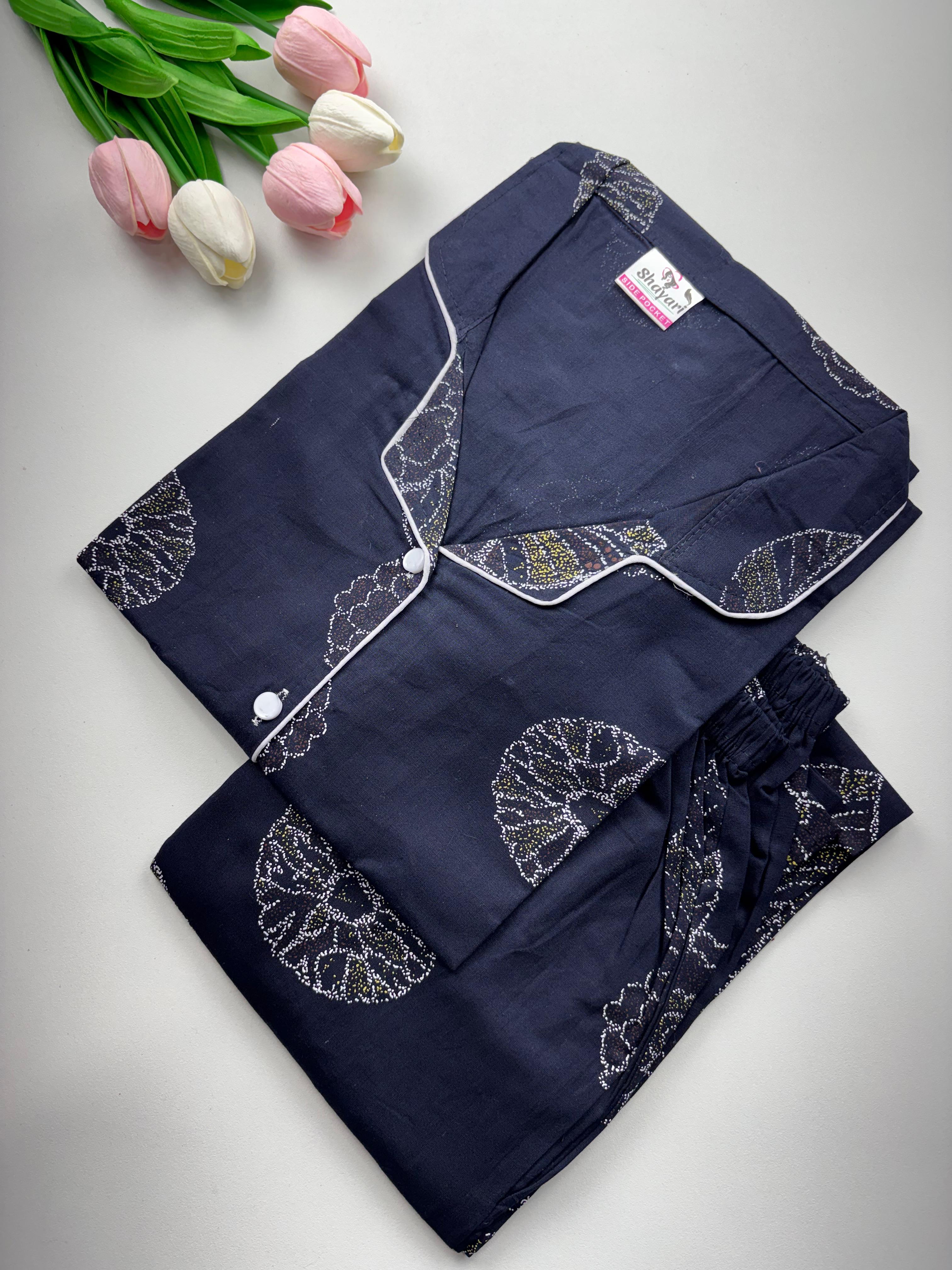 SS7110 Women’s Cotton Shirt and Pajama Set