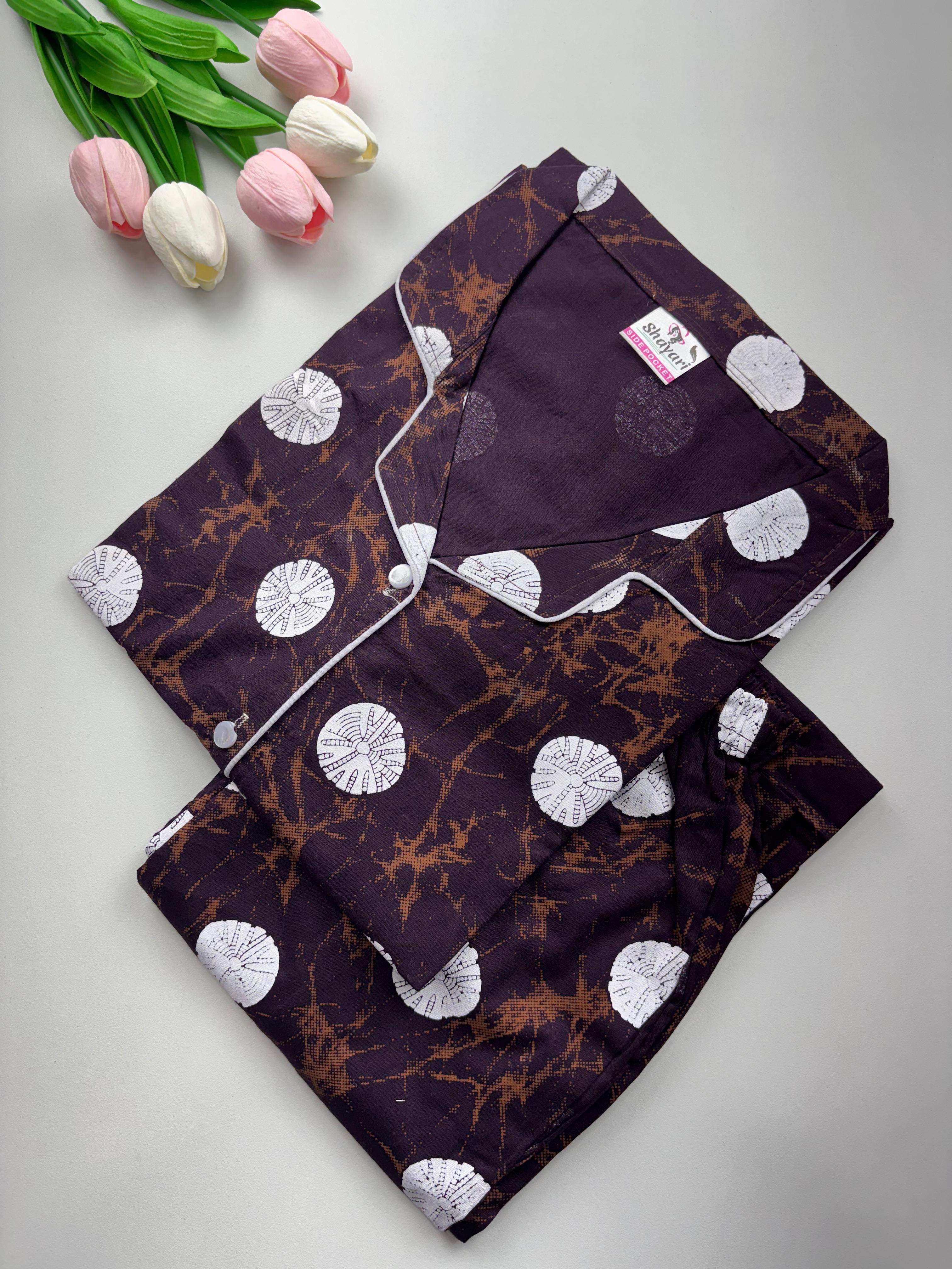 SS7117 Women’s Cotton Shirt and Pajama Set