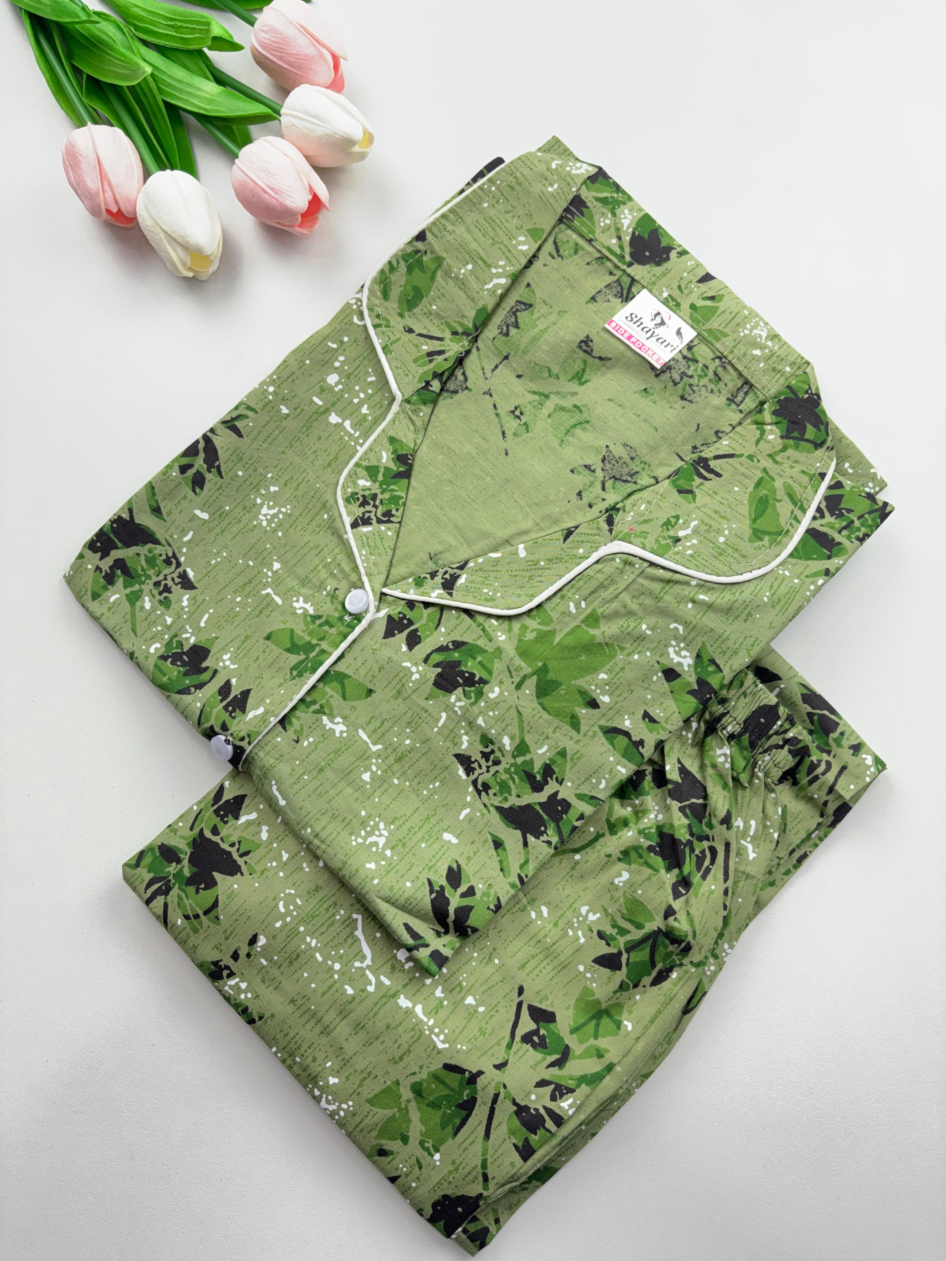 SS7121 Women’s Cotton Shirt and Pajama Set